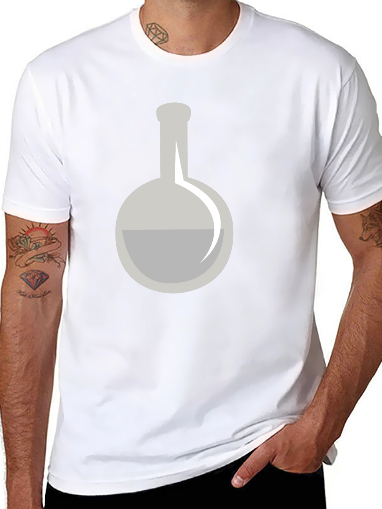 Science Flask Graphic Tee - Black