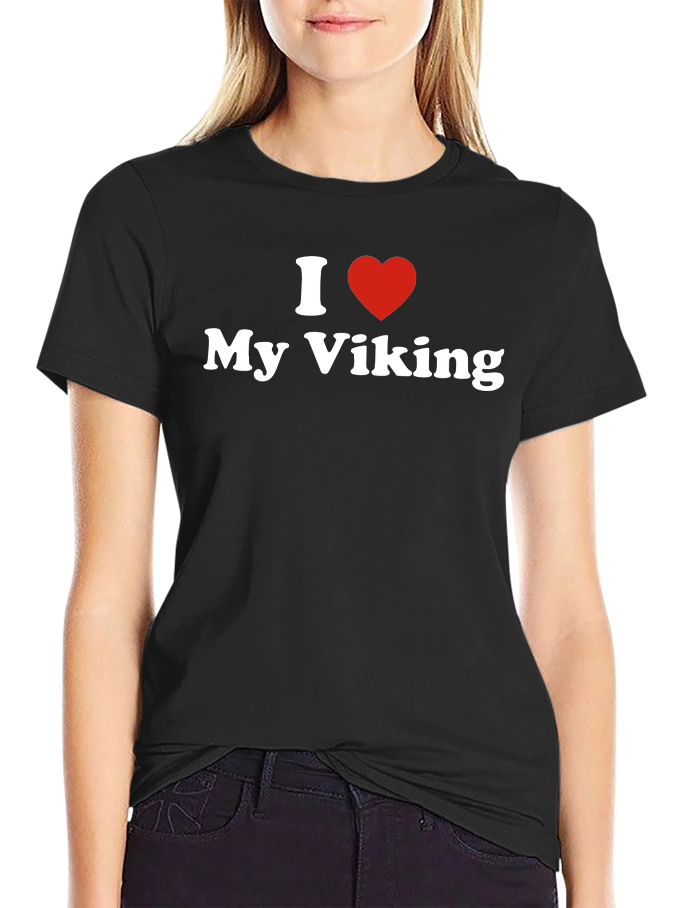 I Love My Viking T-Shirt - Black Graphic Tee