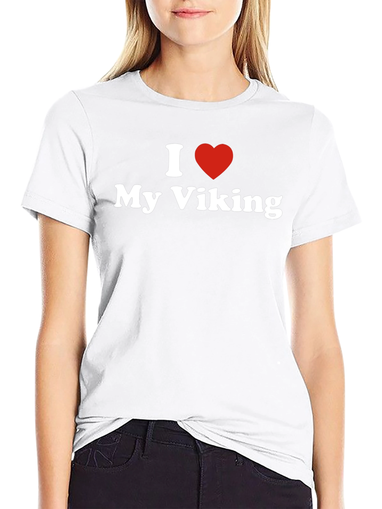 I Love My Viking T-Shirt - Black Graphic Tee
