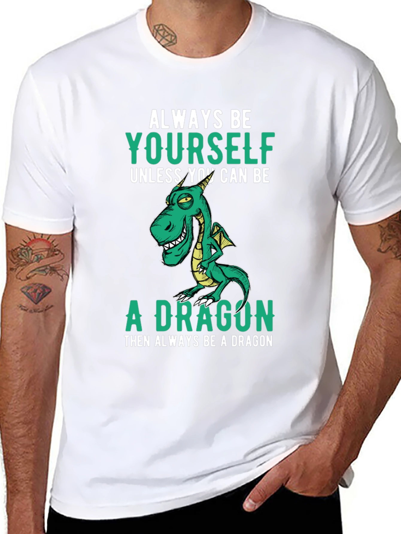 Always Be Yourself Dragon T-Shirt Funny Graphic Tee