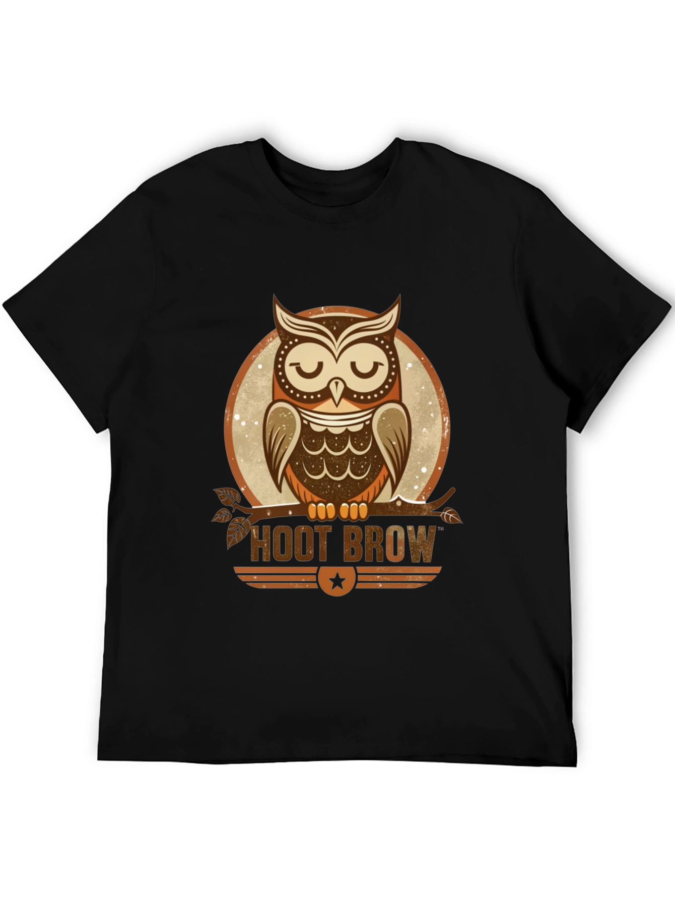 Hoot Brow Owl Graphic T-Shirt