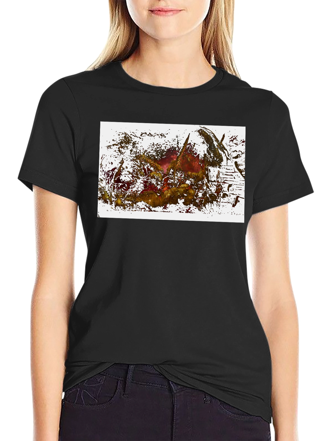 Abstract Art Graphic Black T-Shirt