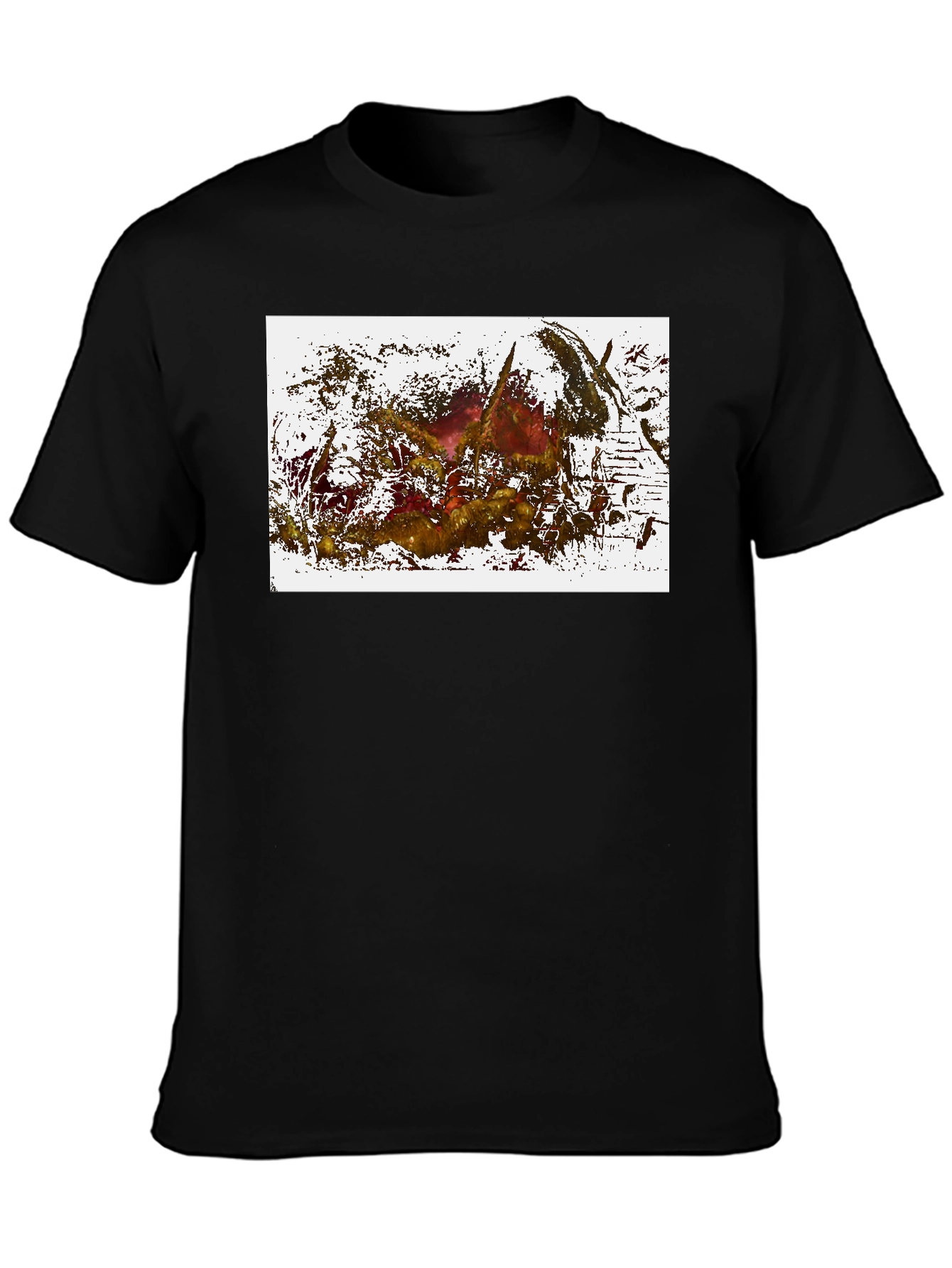 Abstract Art Graphic Black T-Shirt