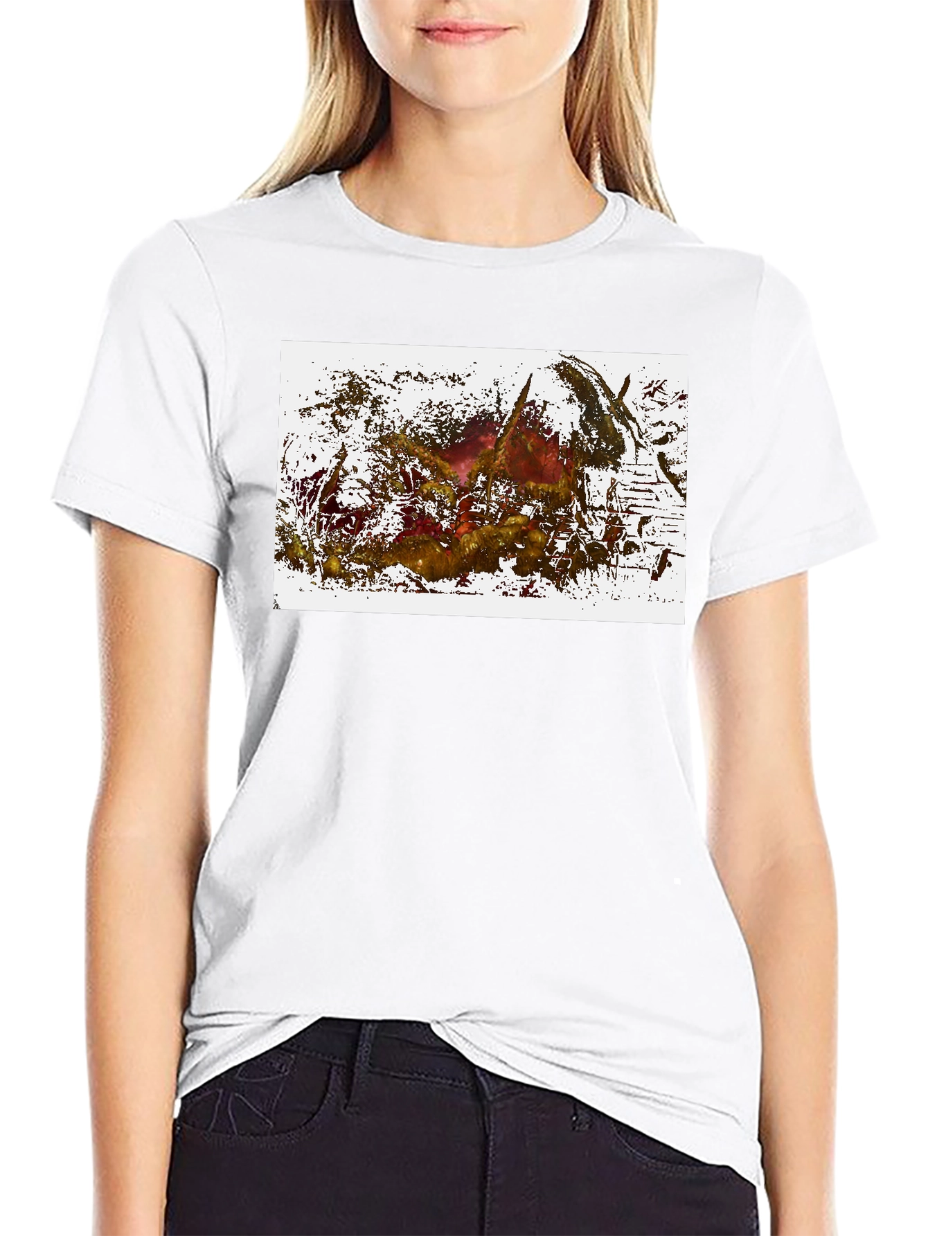 Abstract Art Graphic Black T-Shirt