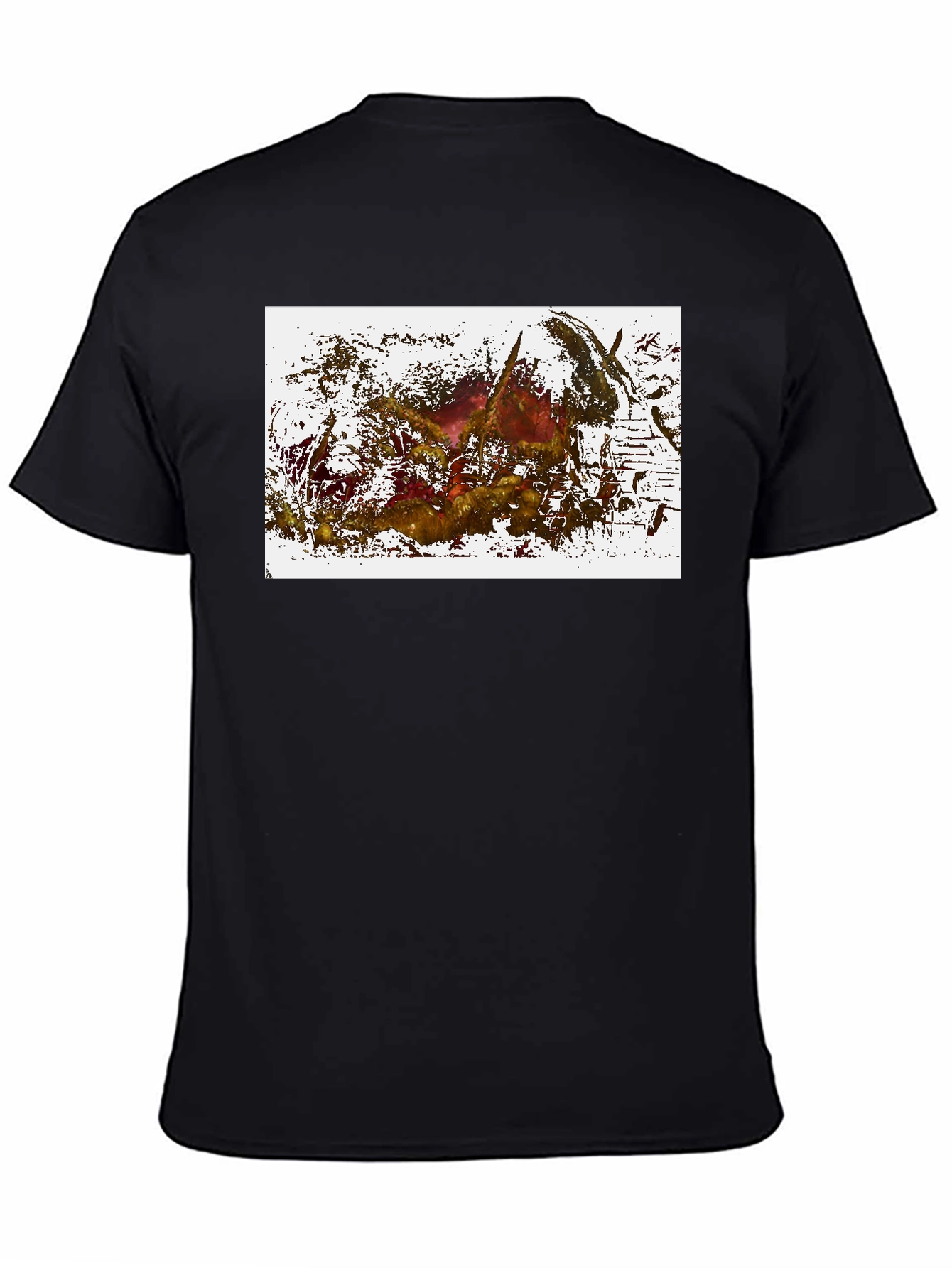 Abstract Art Graphic Black T-Shirt