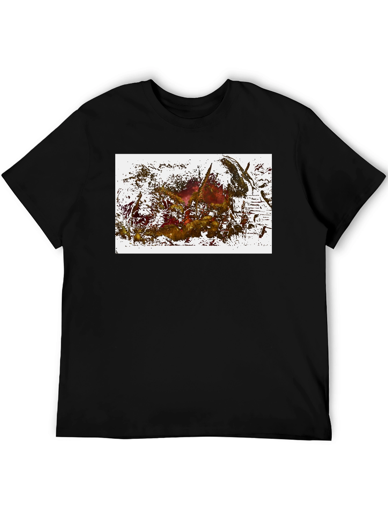 Abstract Art Graphic Black T-Shirt