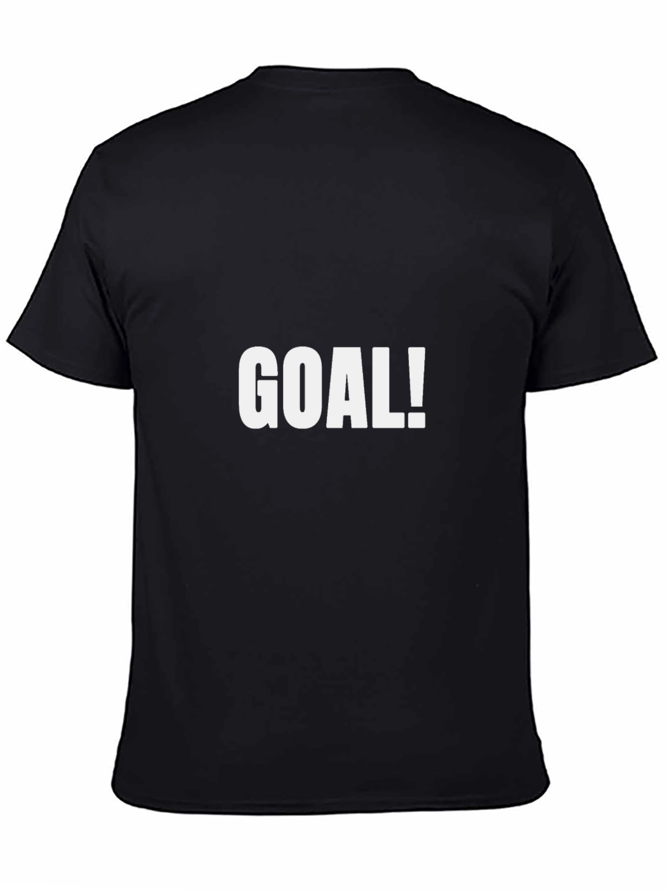 Goal! Black T-Shirt - Motivational Sports Tee