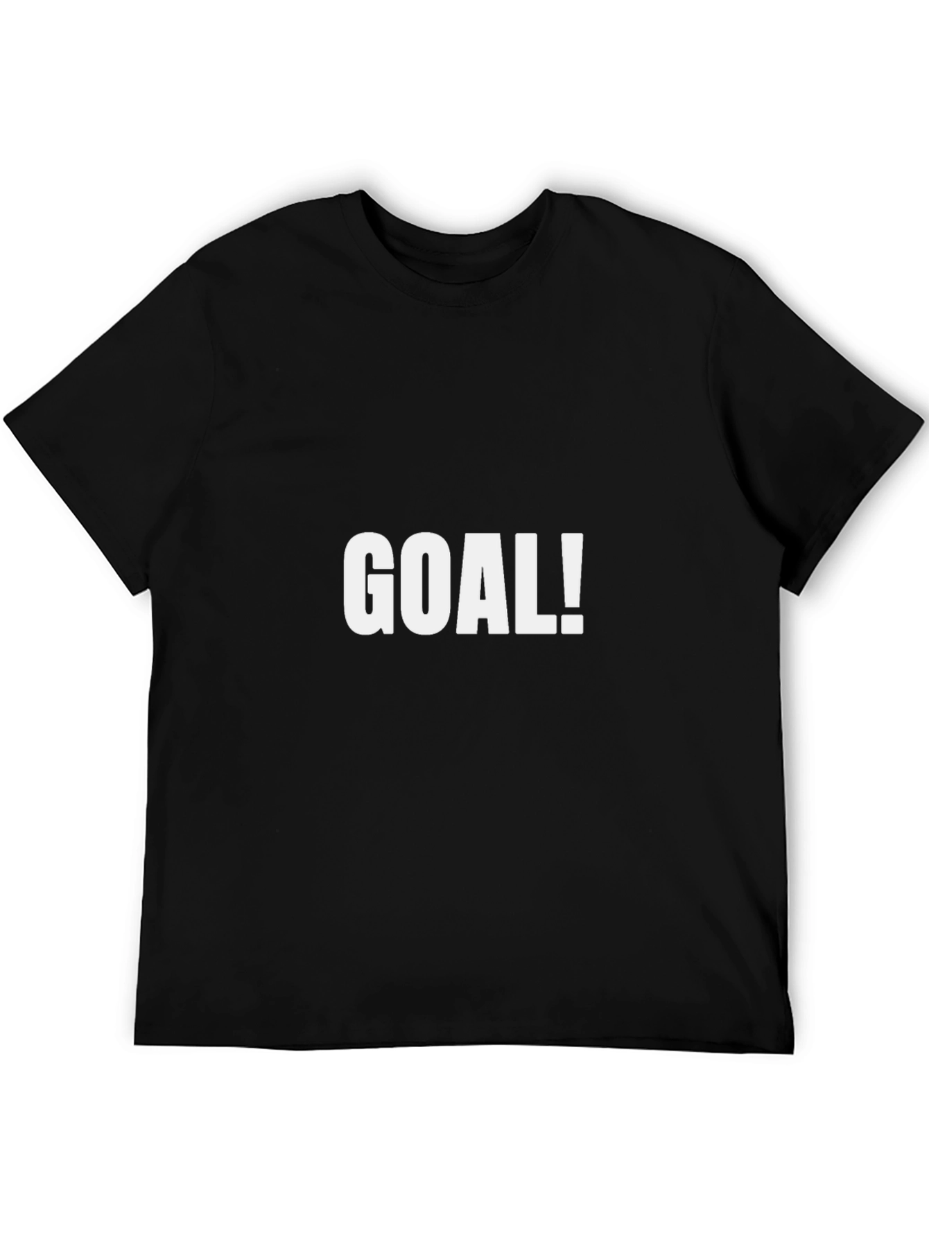 Goal! Black T-Shirt - Motivational Sports Tee