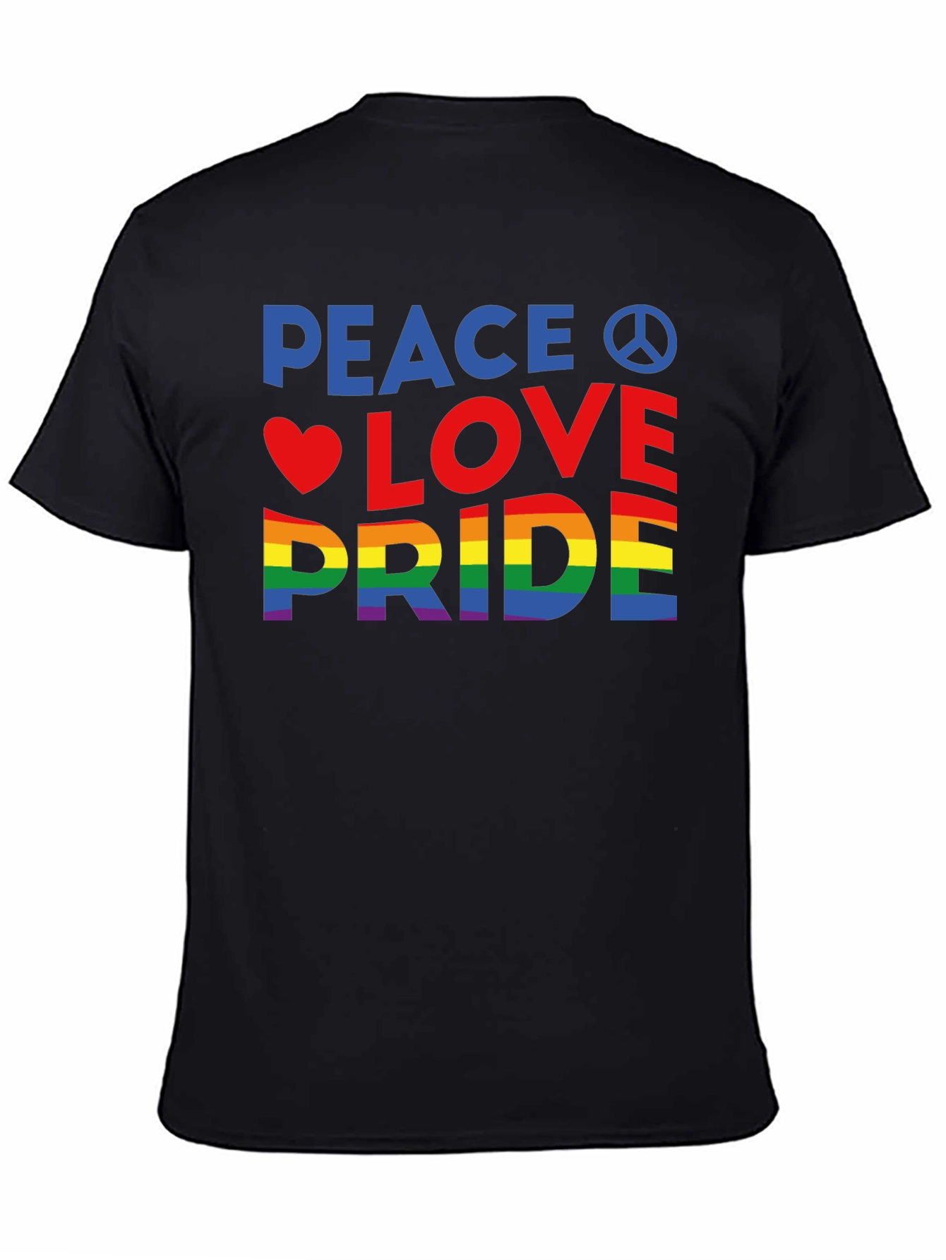 Peace Love Pride T-Shirt - LGBTQ+ Rainbow