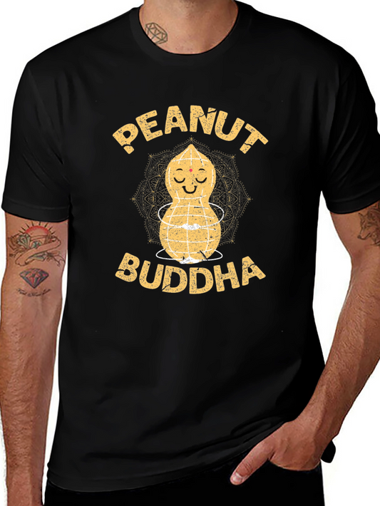 Peanut Buddha Graphic Tee - Zen Humor