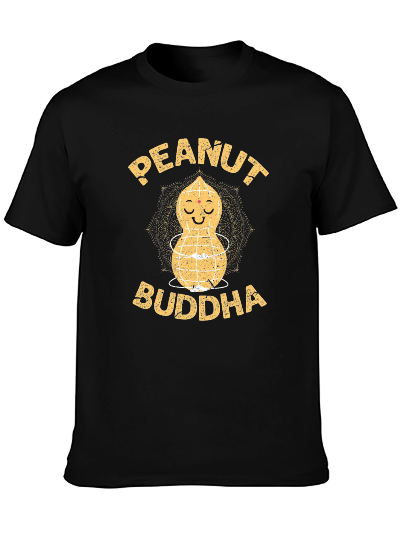 Peanut Buddha Graphic Tee - Zen Humor