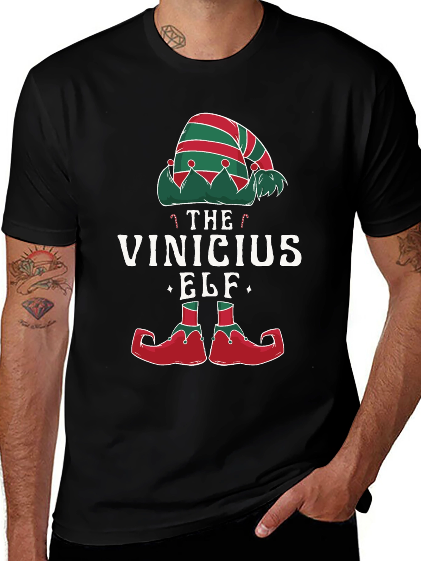 The Vinicius Elf T-Shirt - Holiday Christmas Tee