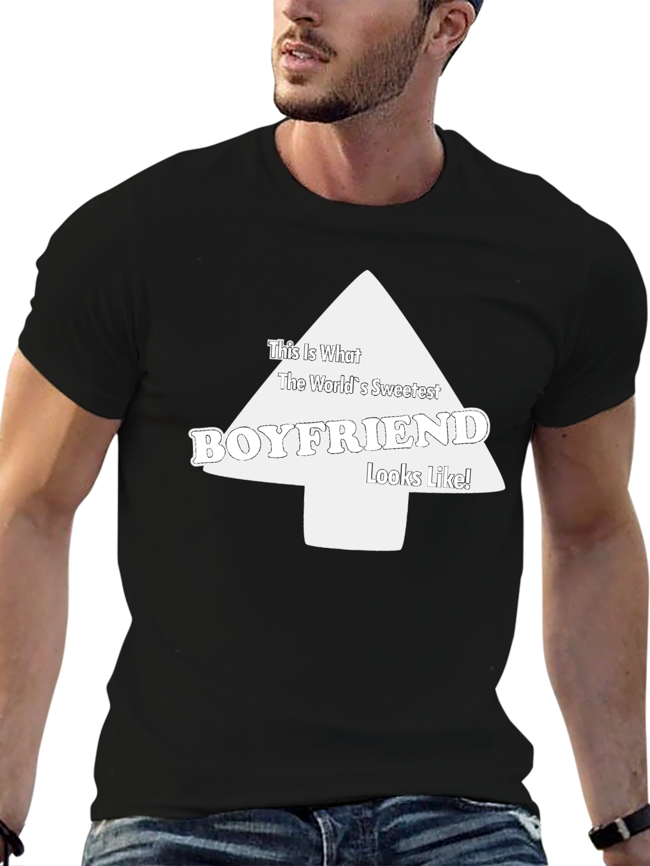 Worlds Sweetest Boyfriend Graphic T-Shirt