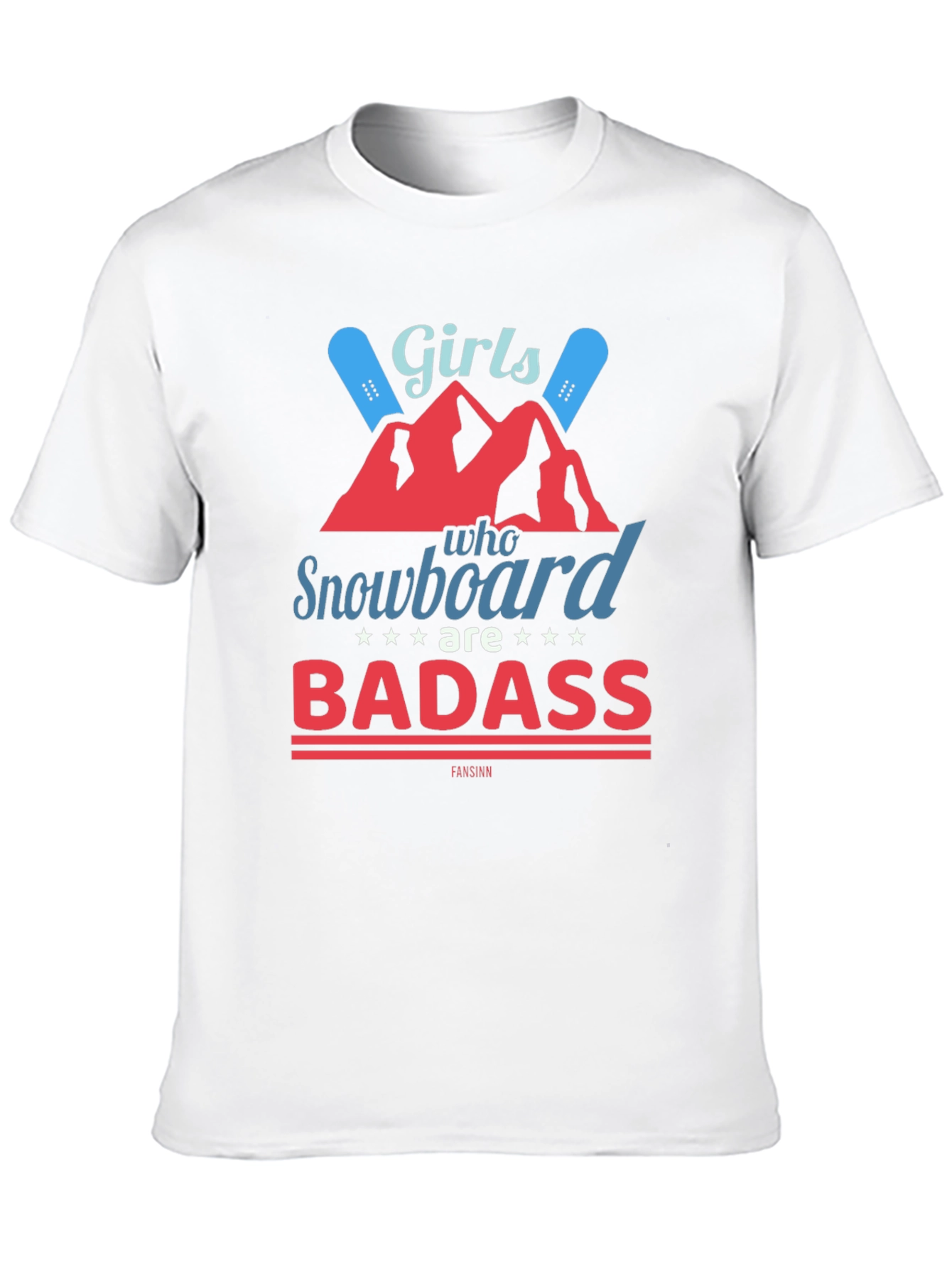 Girls Snowboard Badass T-Shirt