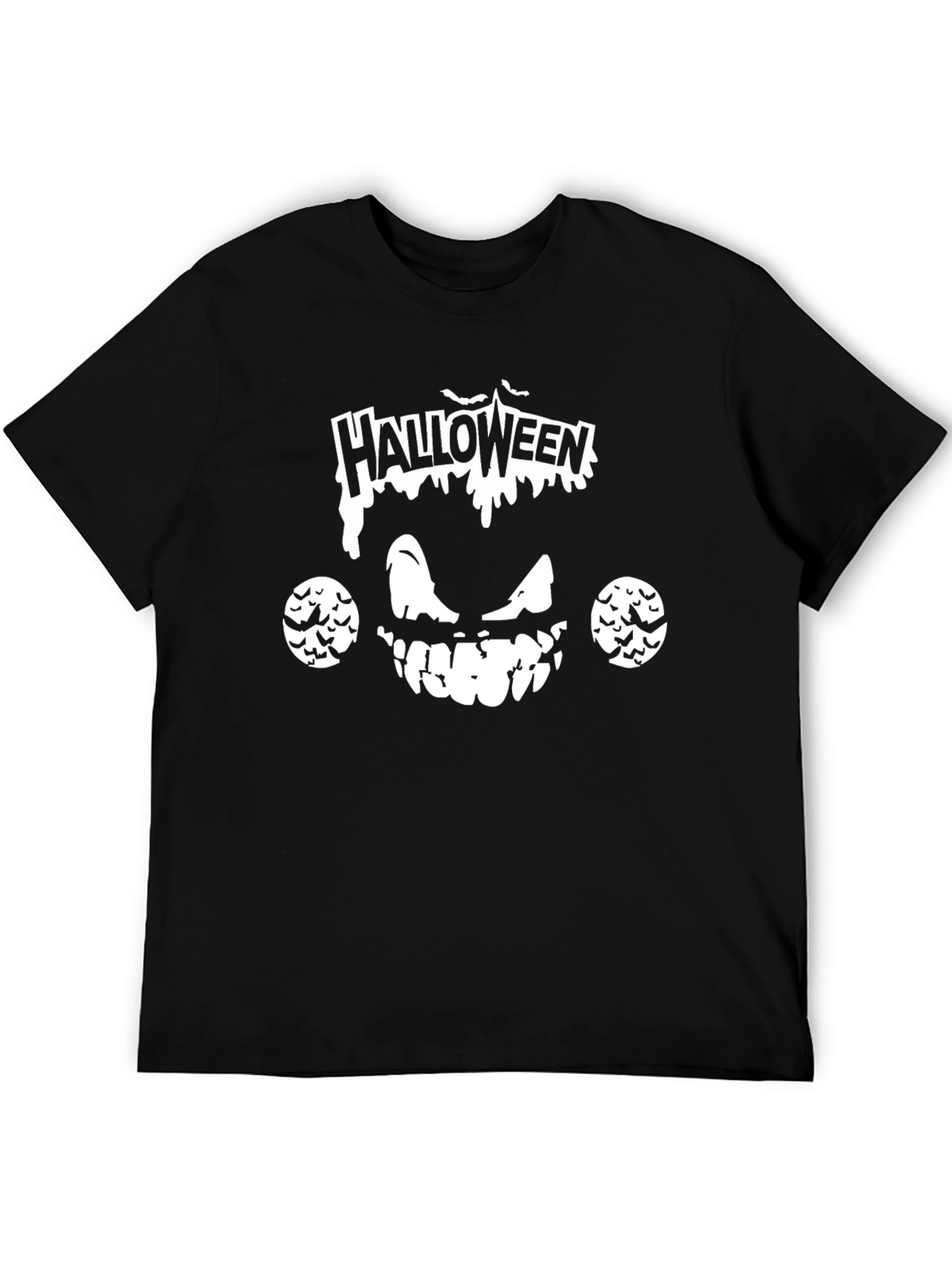 Halloween Scary Face Graphic T-Shirt