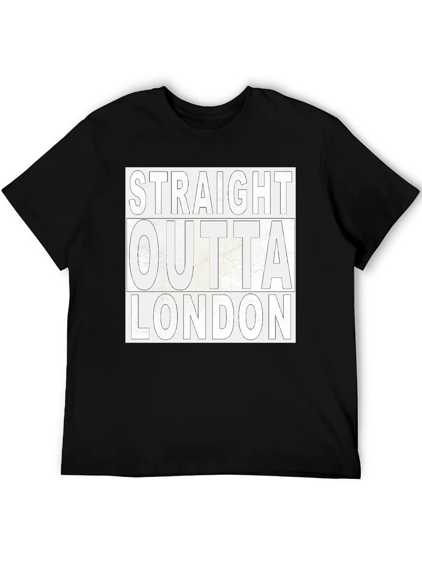 Straight Outta London Black T-Shirt