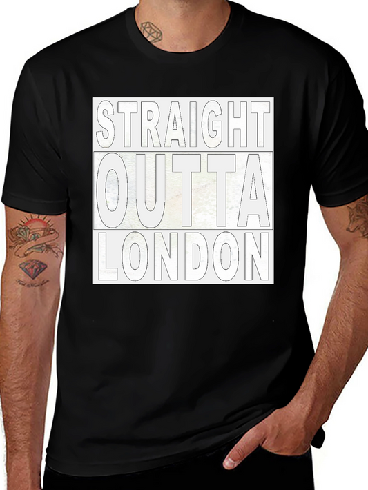Straight Outta London Black T-Shirt