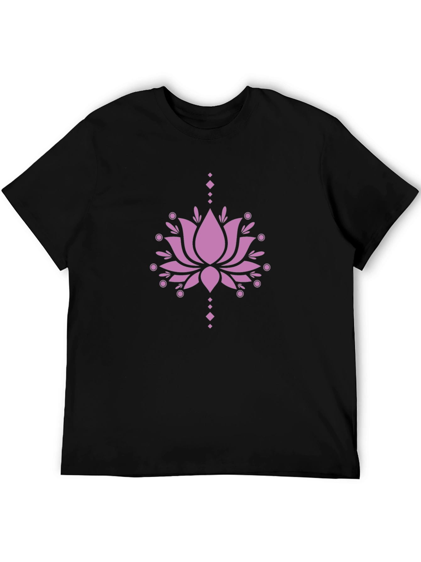 Lotus Graphic Black Tee