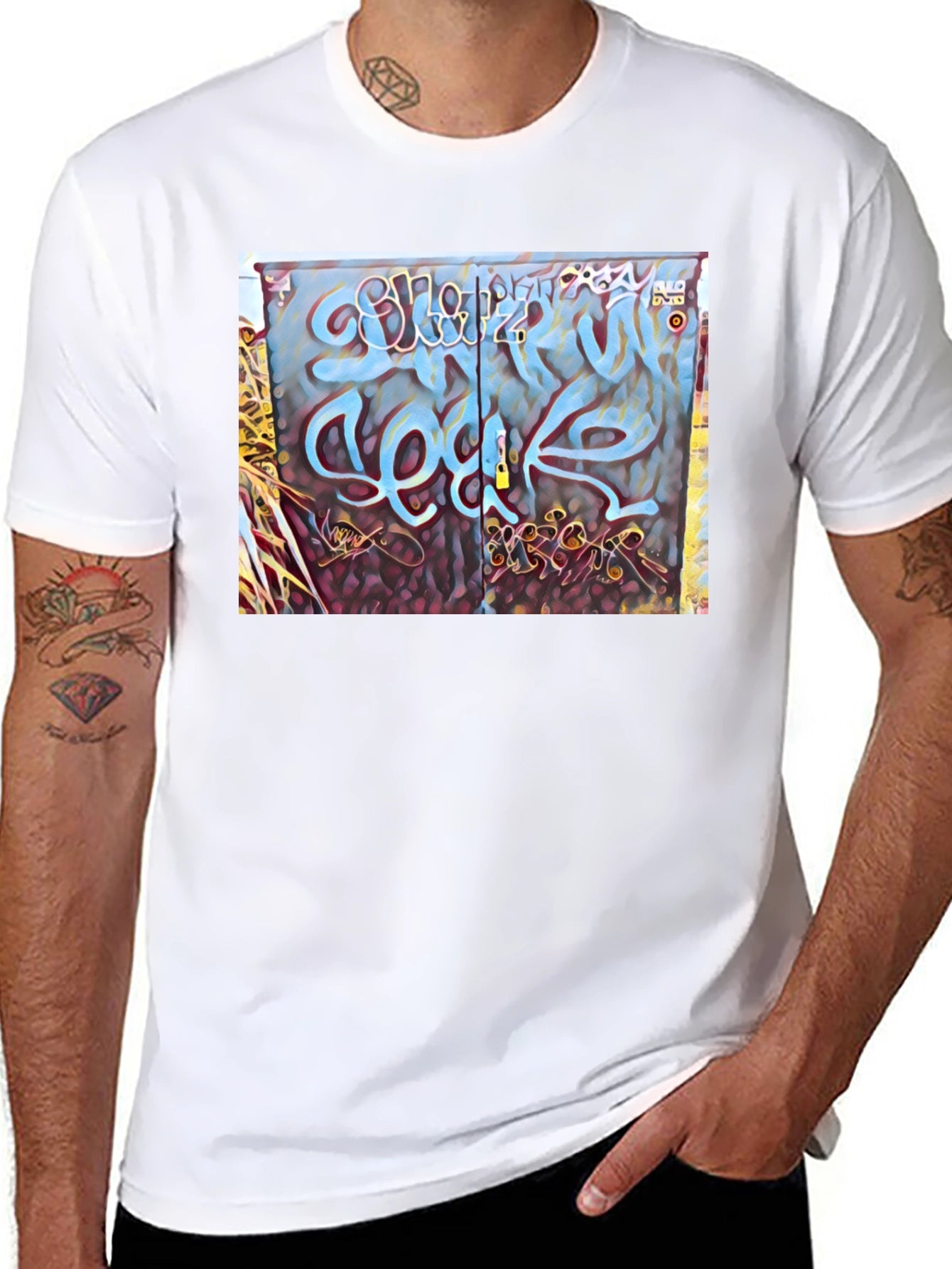 Graffiti Art Graphic Tee - Urban Style