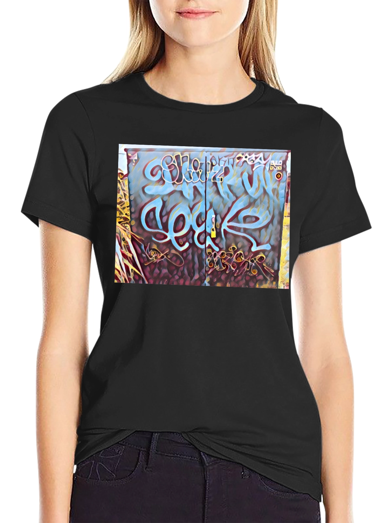 Graffiti Art Graphic Tee - Urban Style