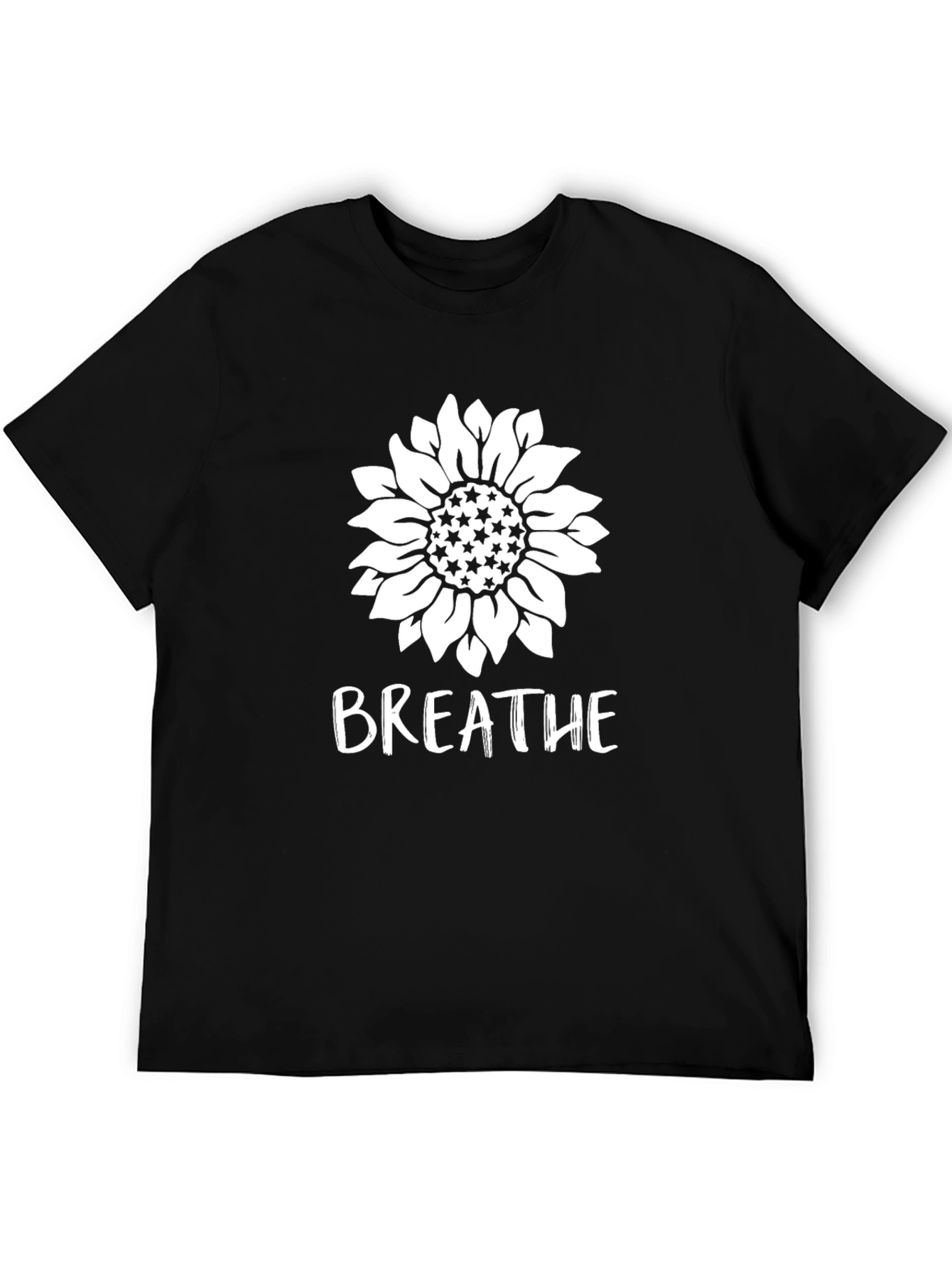 Breathe Sunflower Graphic T-Shirt - Relaxed Fit