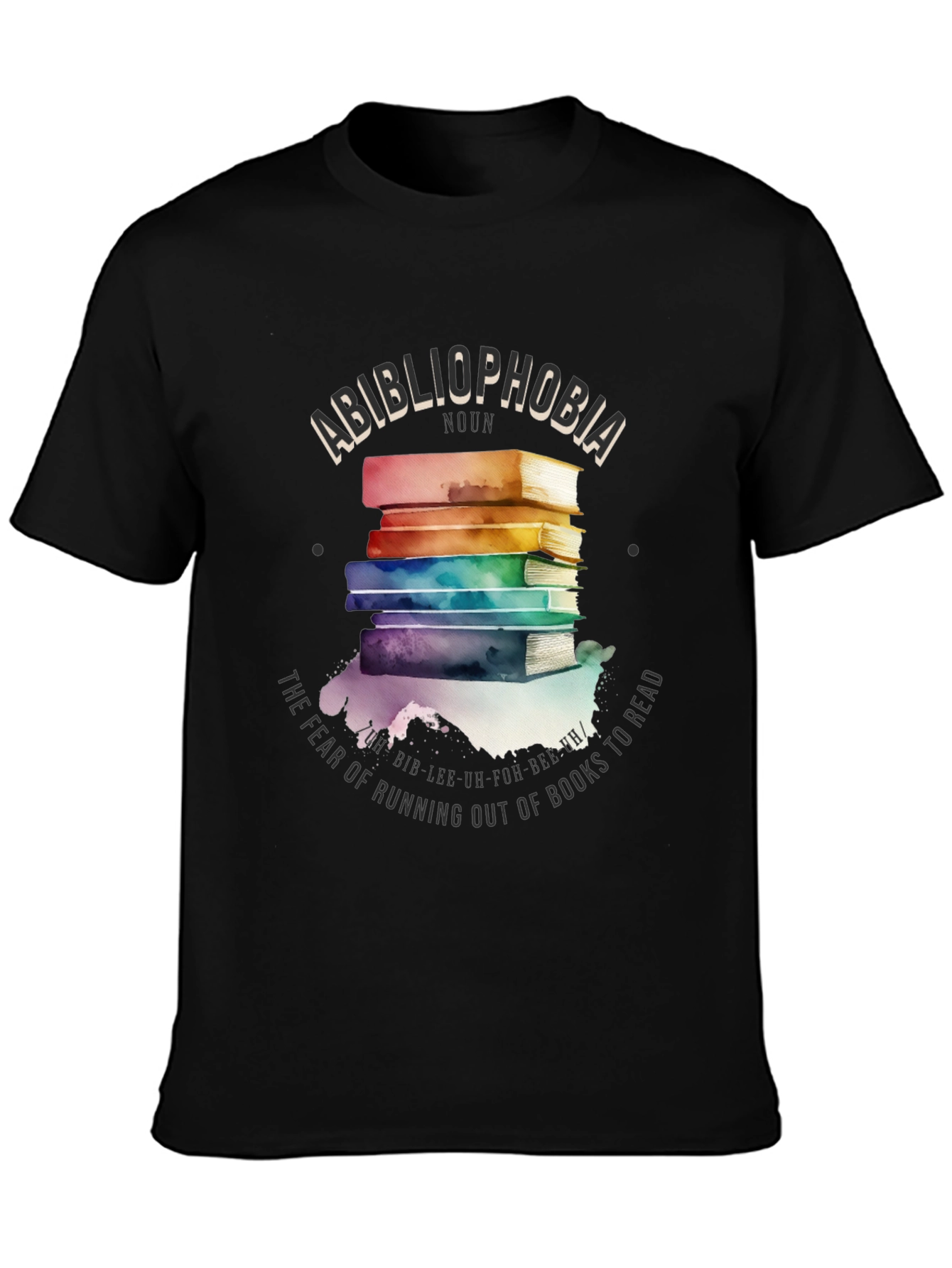 Bibliophobia Book Lover Graphic Tee