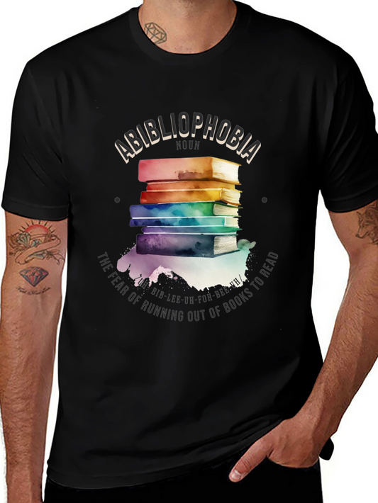 Bibliophobia Book Lover Graphic Tee