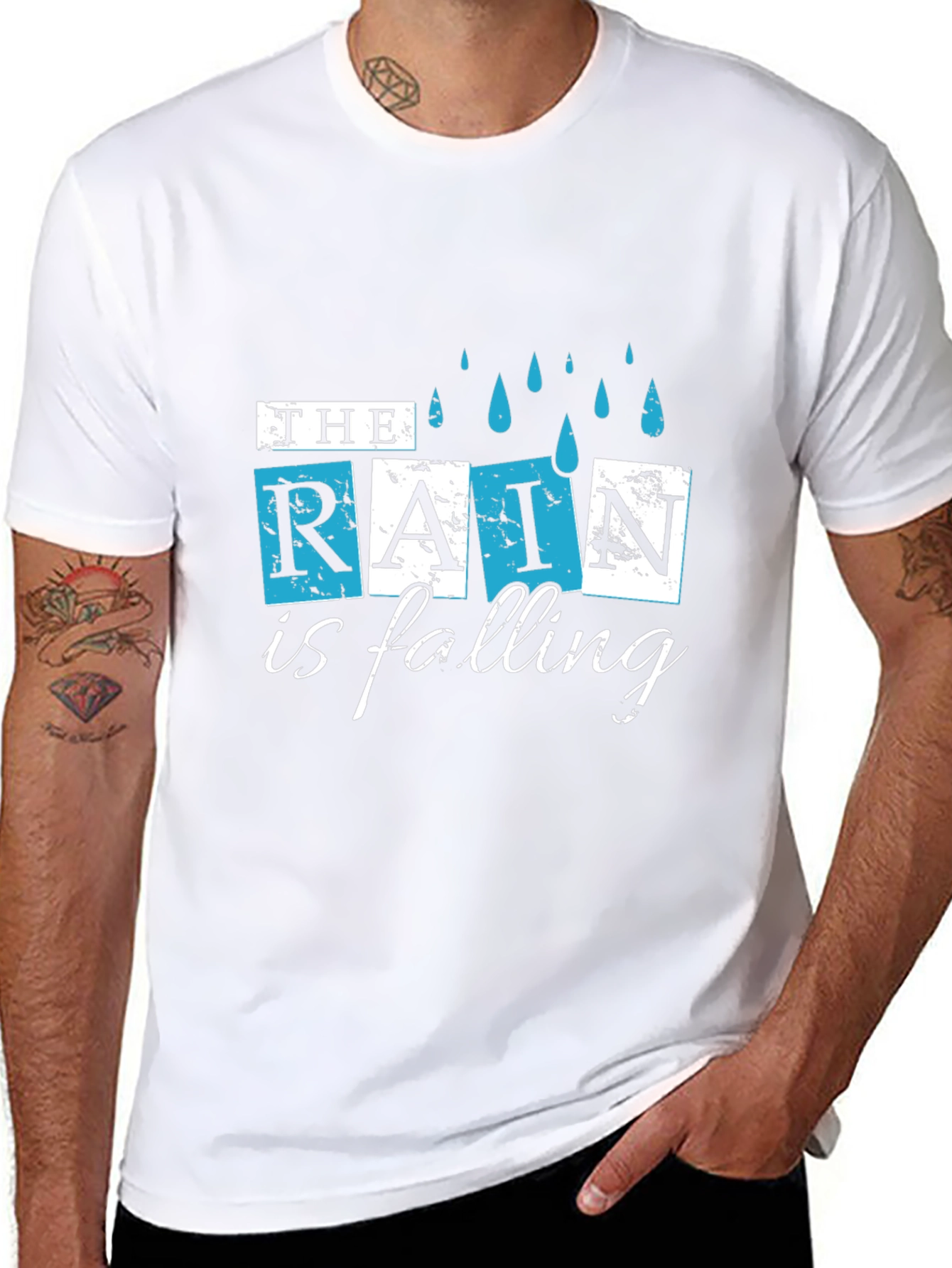 Rain is Falling Graphic T-Shirt