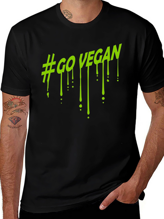 #GoVegan Graphic Black T-Shirt