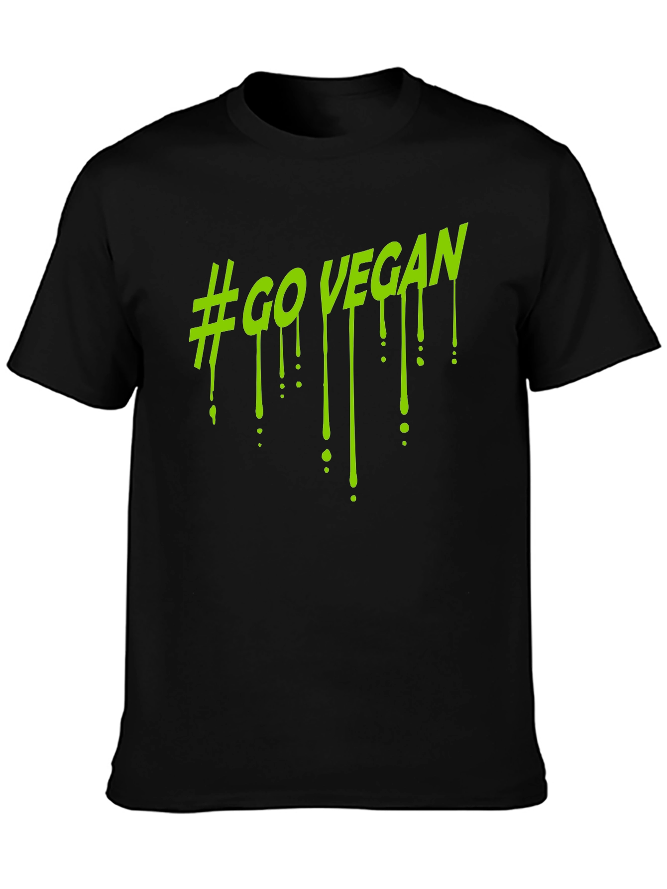 #GoVegan Graphic Black T-Shirt
