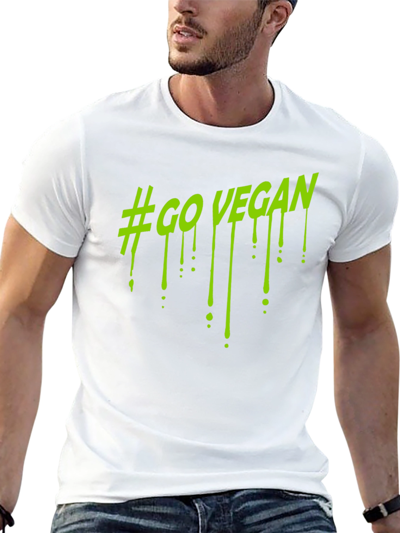 #GoVegan Graphic Black T-Shirt