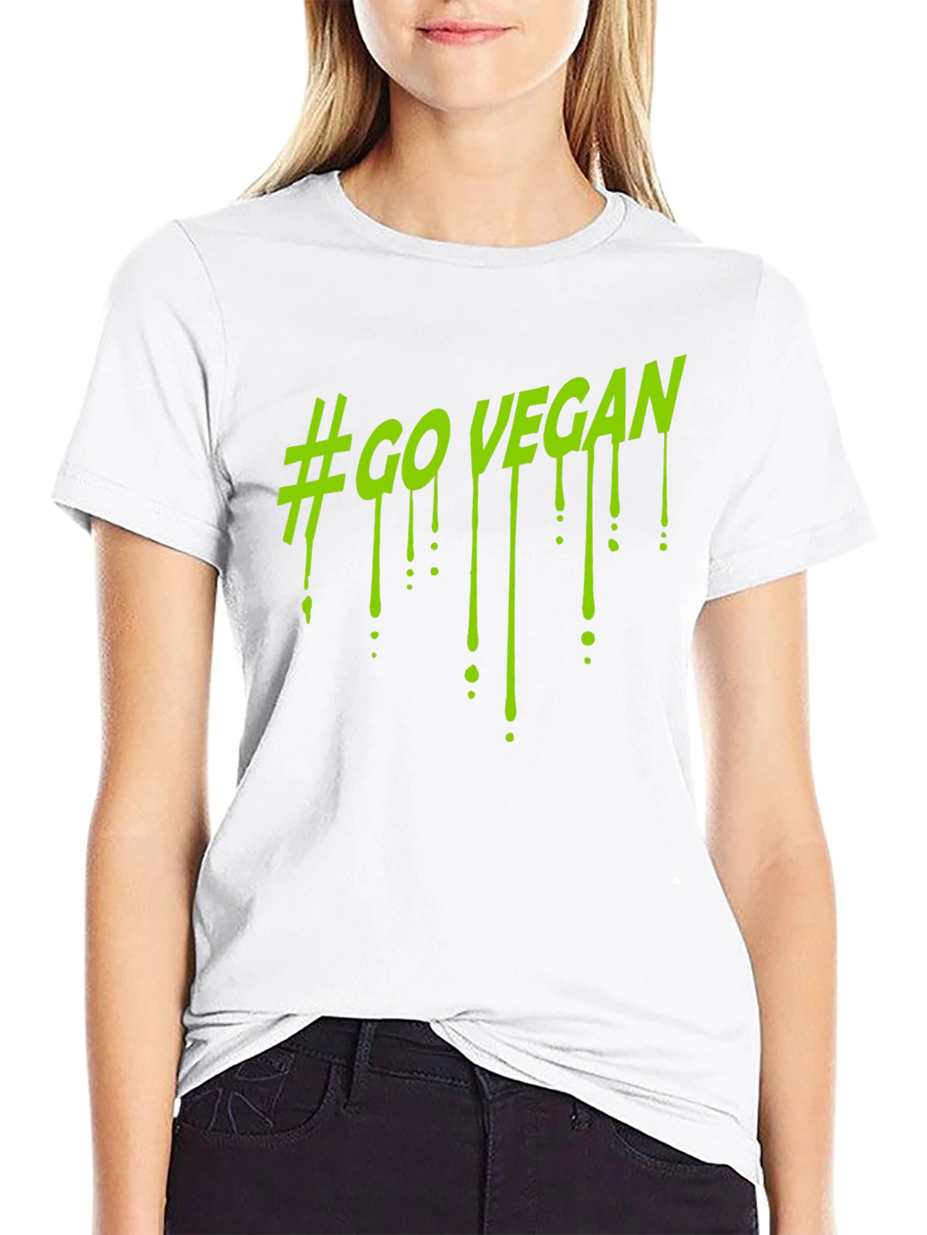 #GoVegan Graphic Black T-Shirt