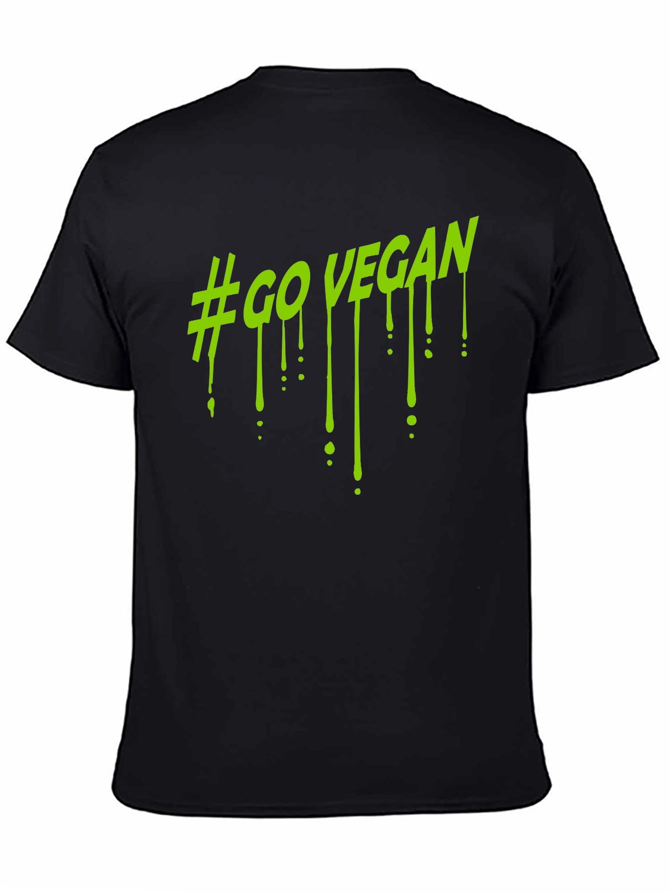 #GoVegan Graphic Black T-Shirt