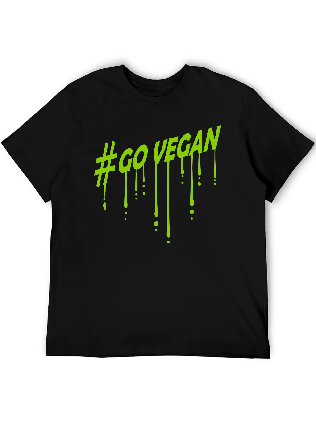 #GoVegan Graphic Black T-Shirt