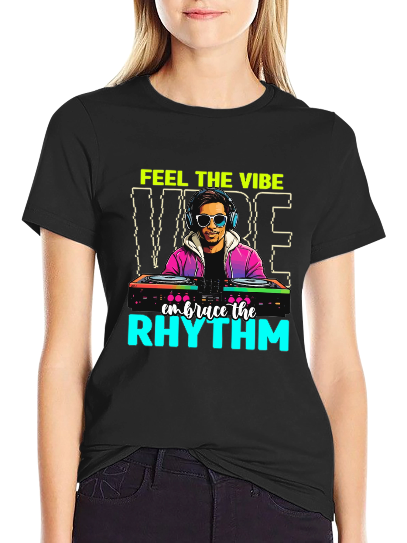 DJ Graphic Tee: Feel the Vibe Embrace the Rhythm