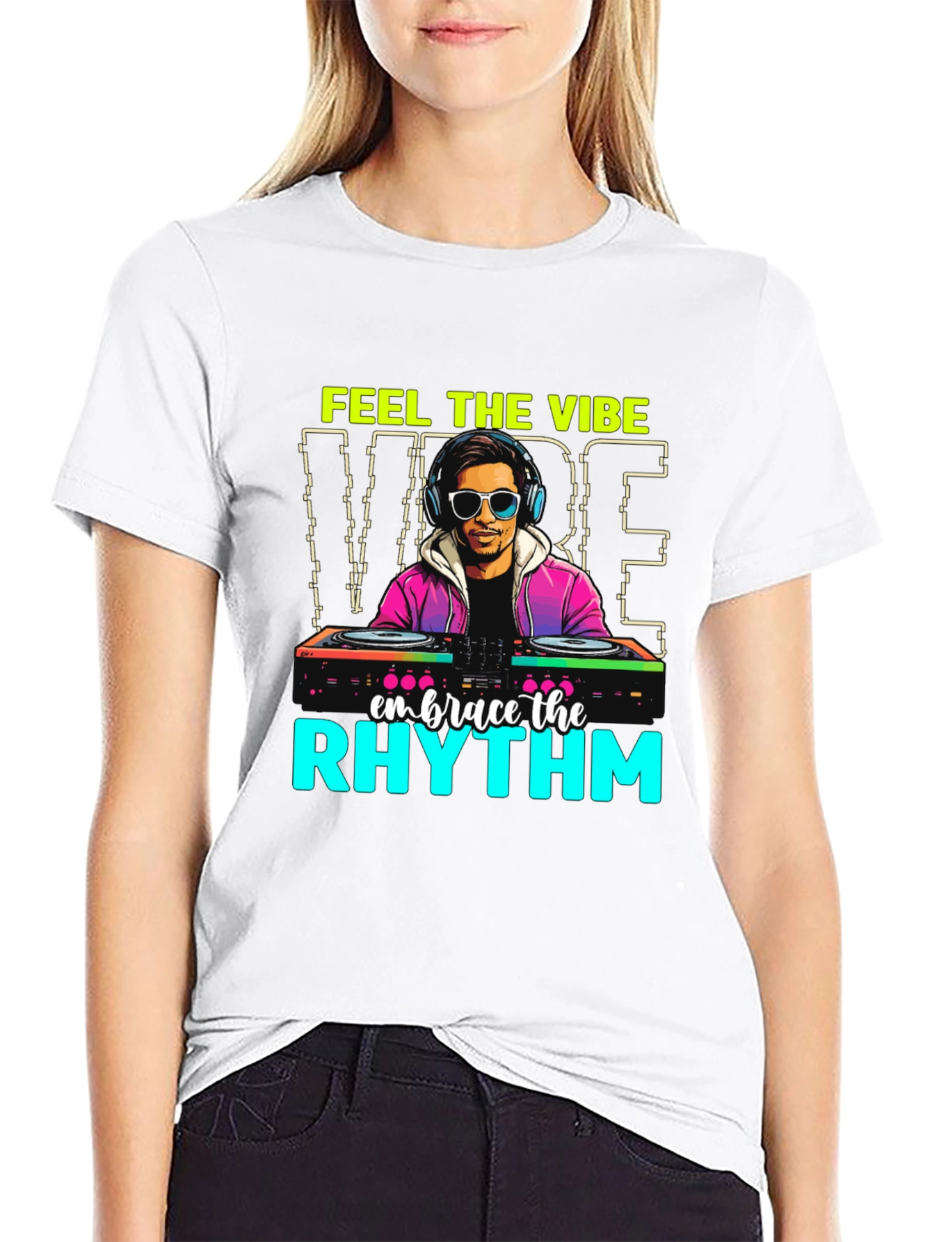 DJ Graphic Tee: Feel the Vibe Embrace the Rhythm