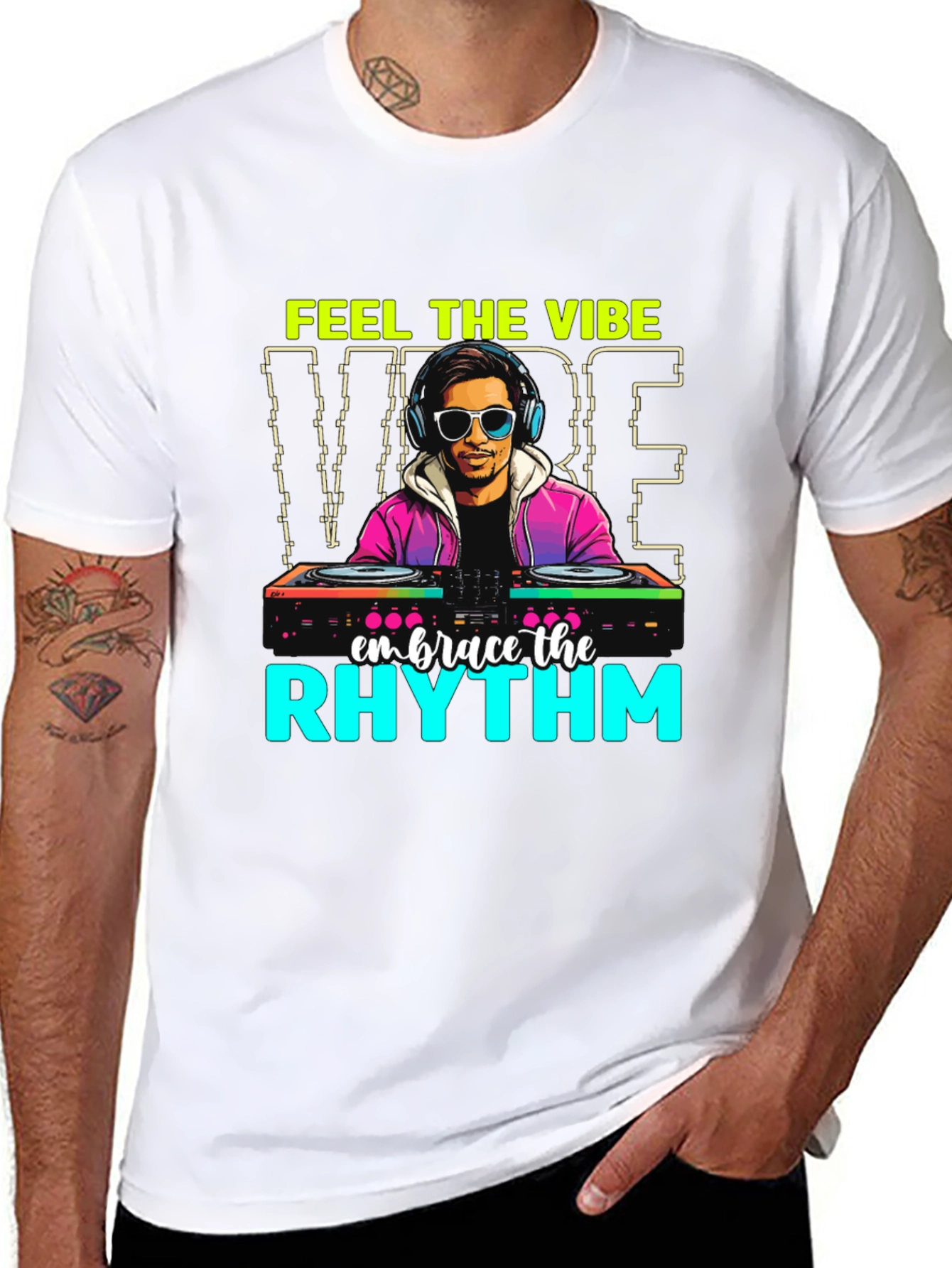 DJ Graphic Tee: Feel the Vibe Embrace the Rhythm