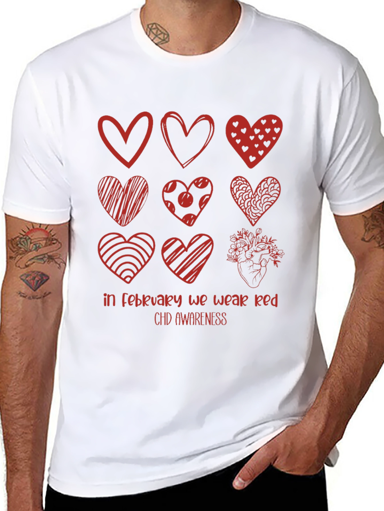 CHD Awareness T-Shirt - February We Wear Red