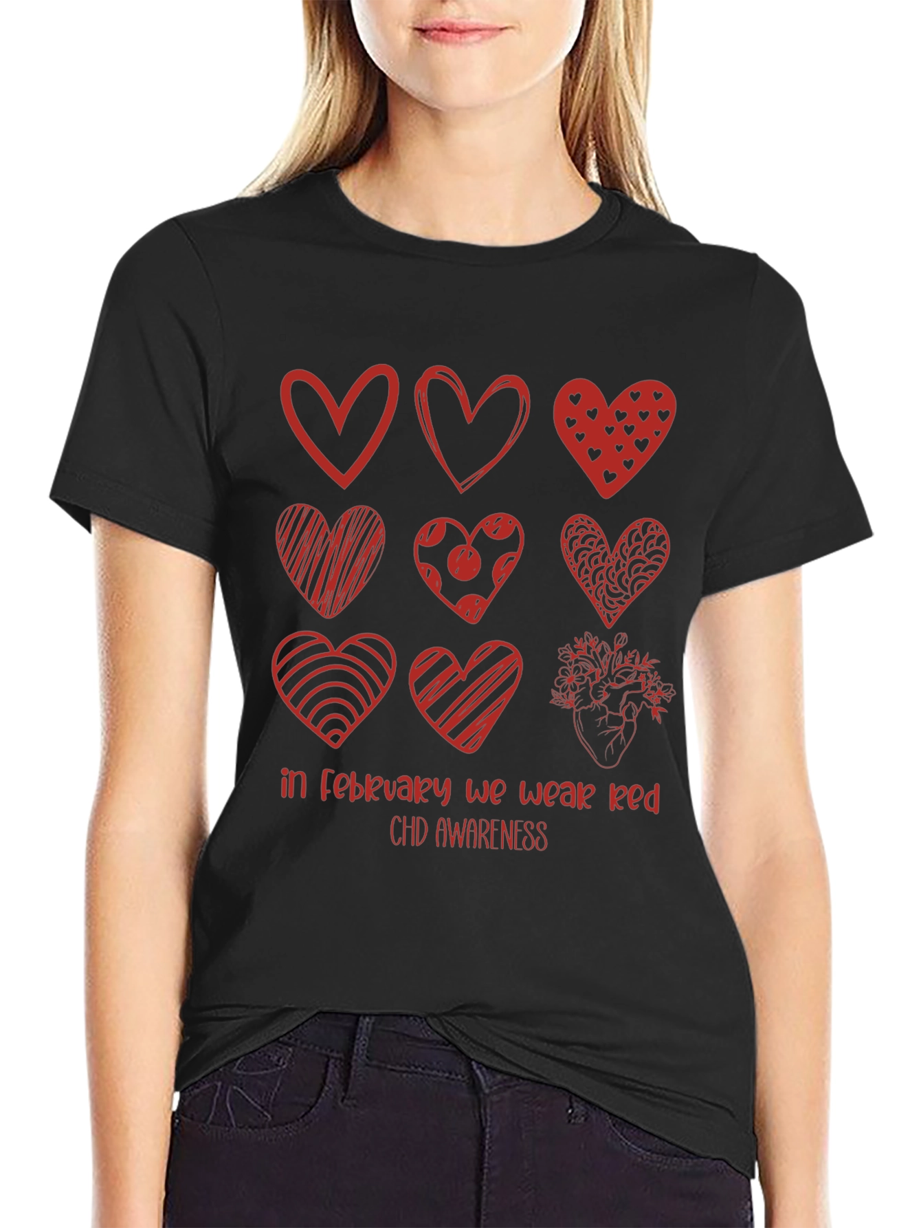 CHD Awareness T-Shirt - February We Wear Red