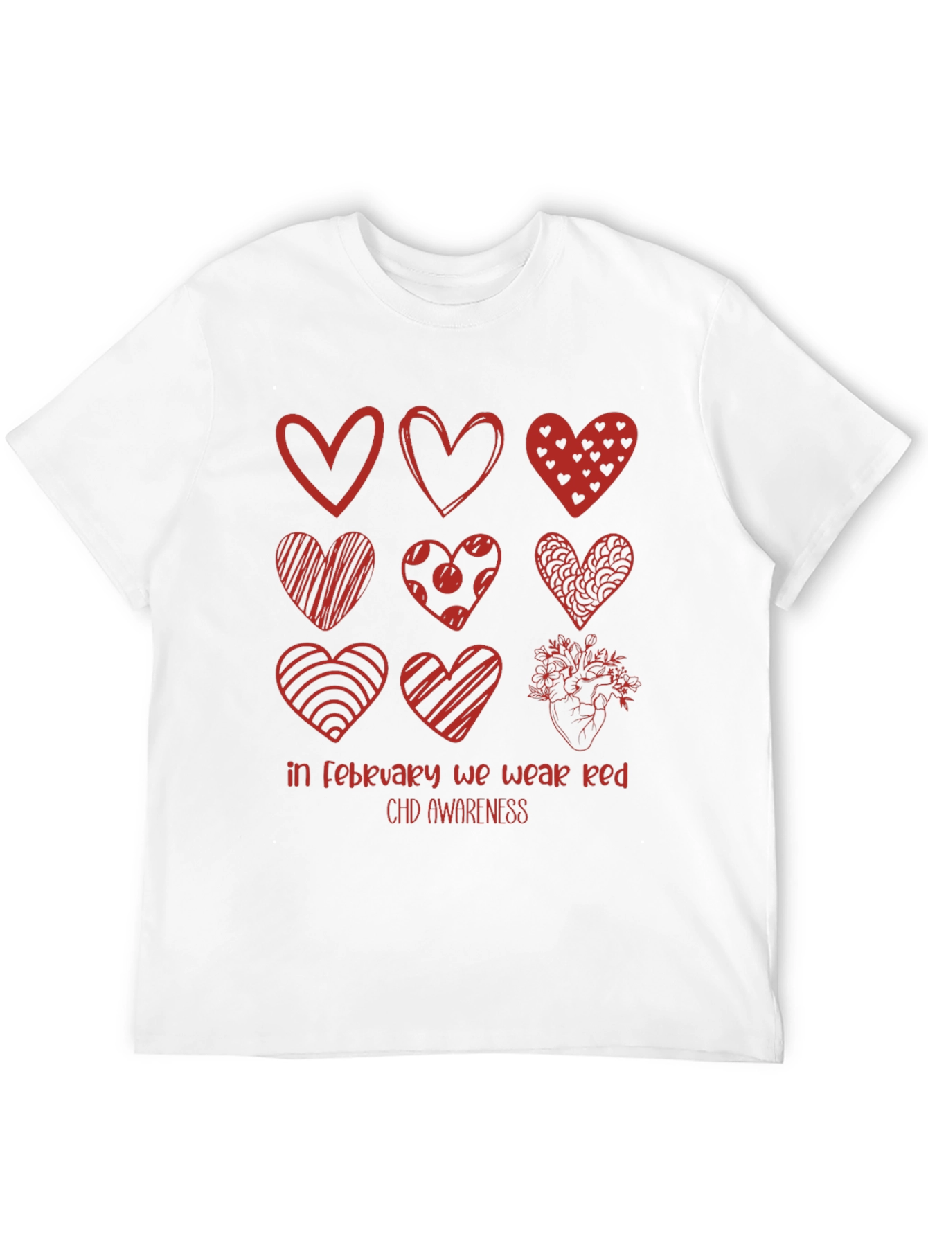 CHD Awareness T-Shirt - February We Wear Red
