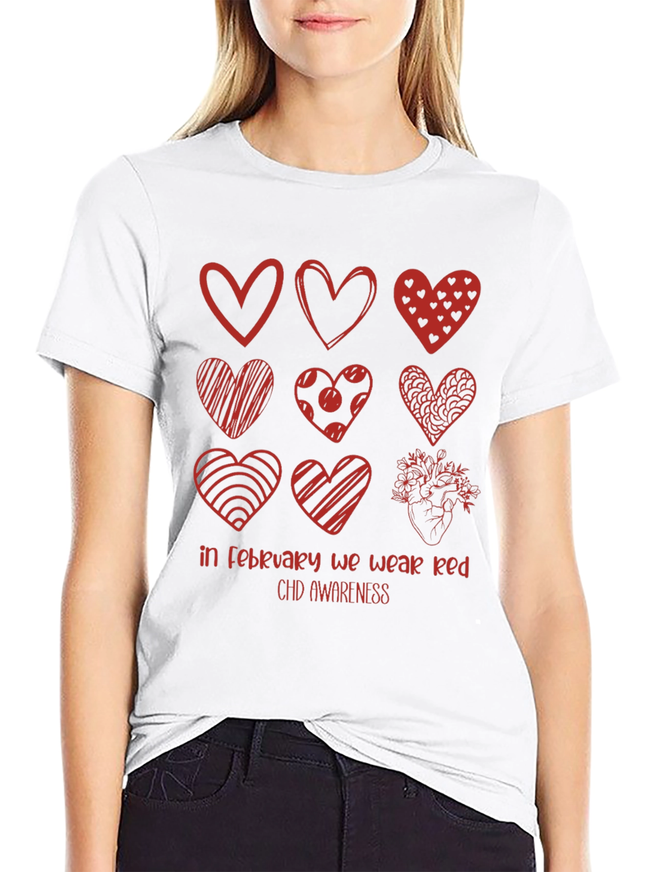 CHD Awareness T-Shirt - February We Wear Red