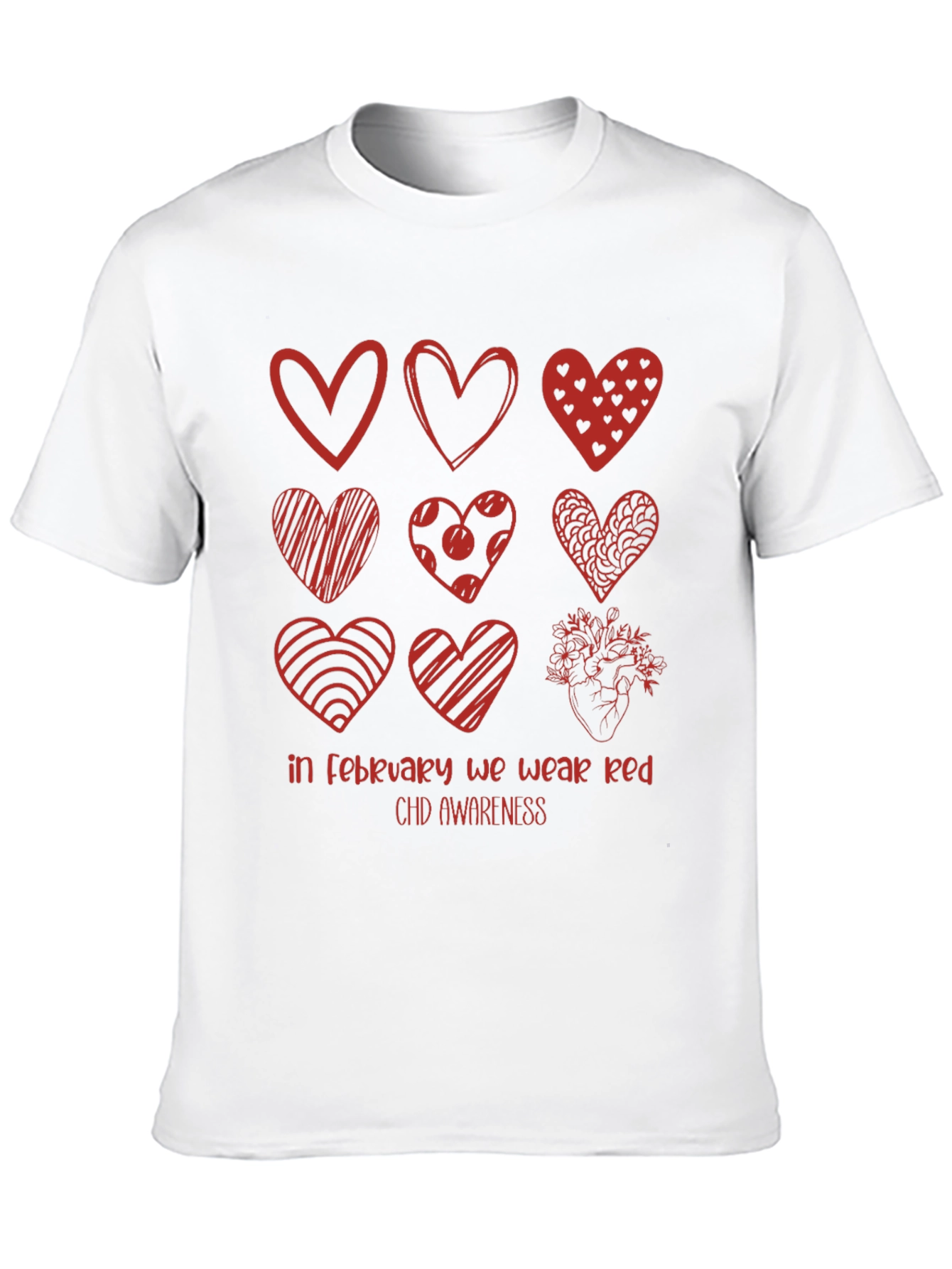 CHD Awareness T-Shirt - February We Wear Red
