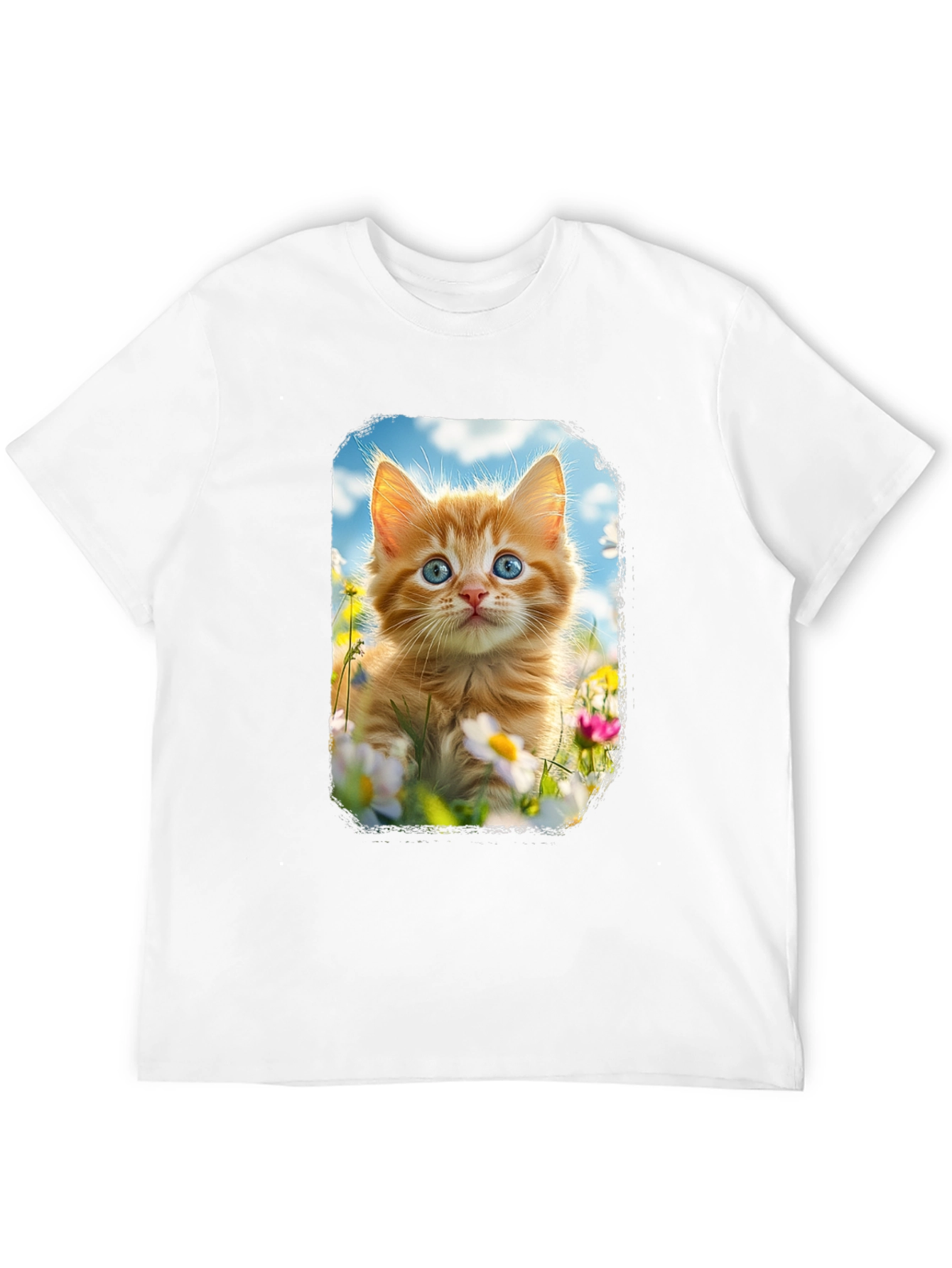 Cute Kitten T-Shirt - Unisex Black Tee