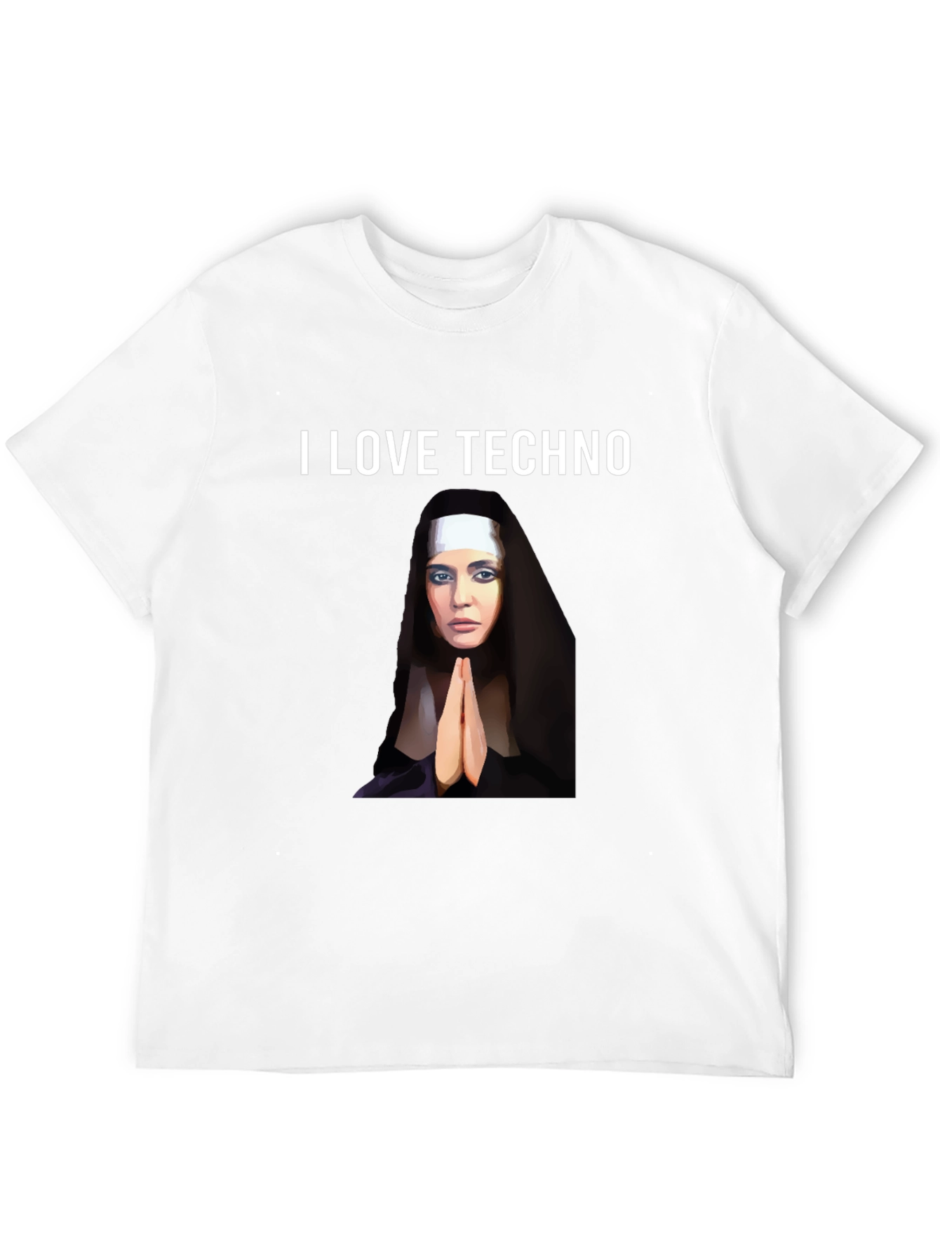 I Love Techno Graphic T-Shirt