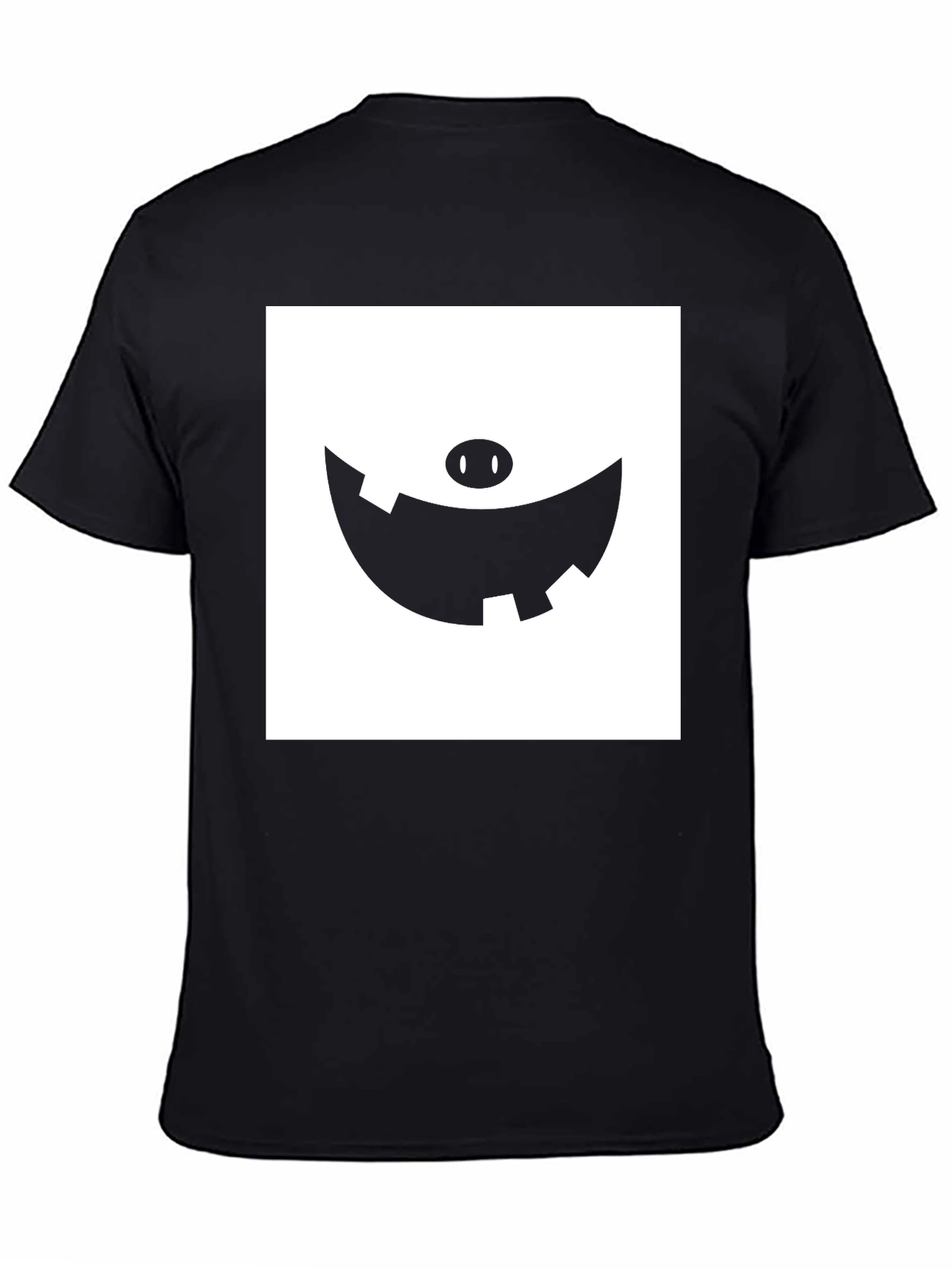 Mens Black T-Shirt with Graphic Print