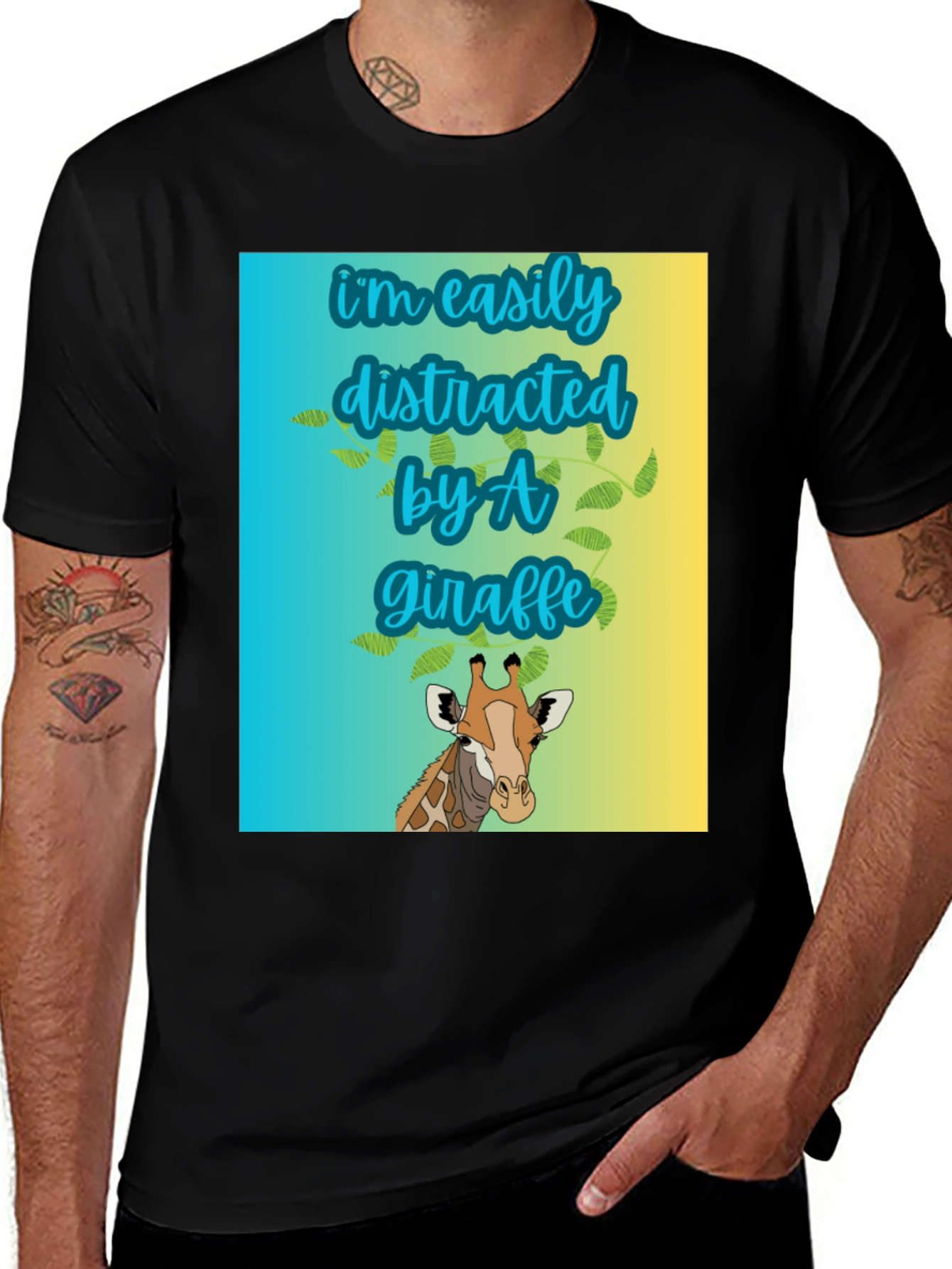 Easily Distracted by A Giraffe T-Shirt