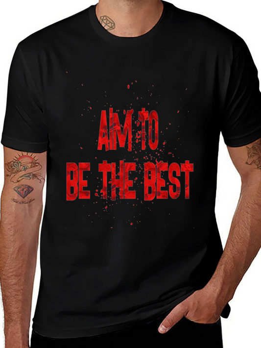 Aim to Be the Best Graphic Print Tee