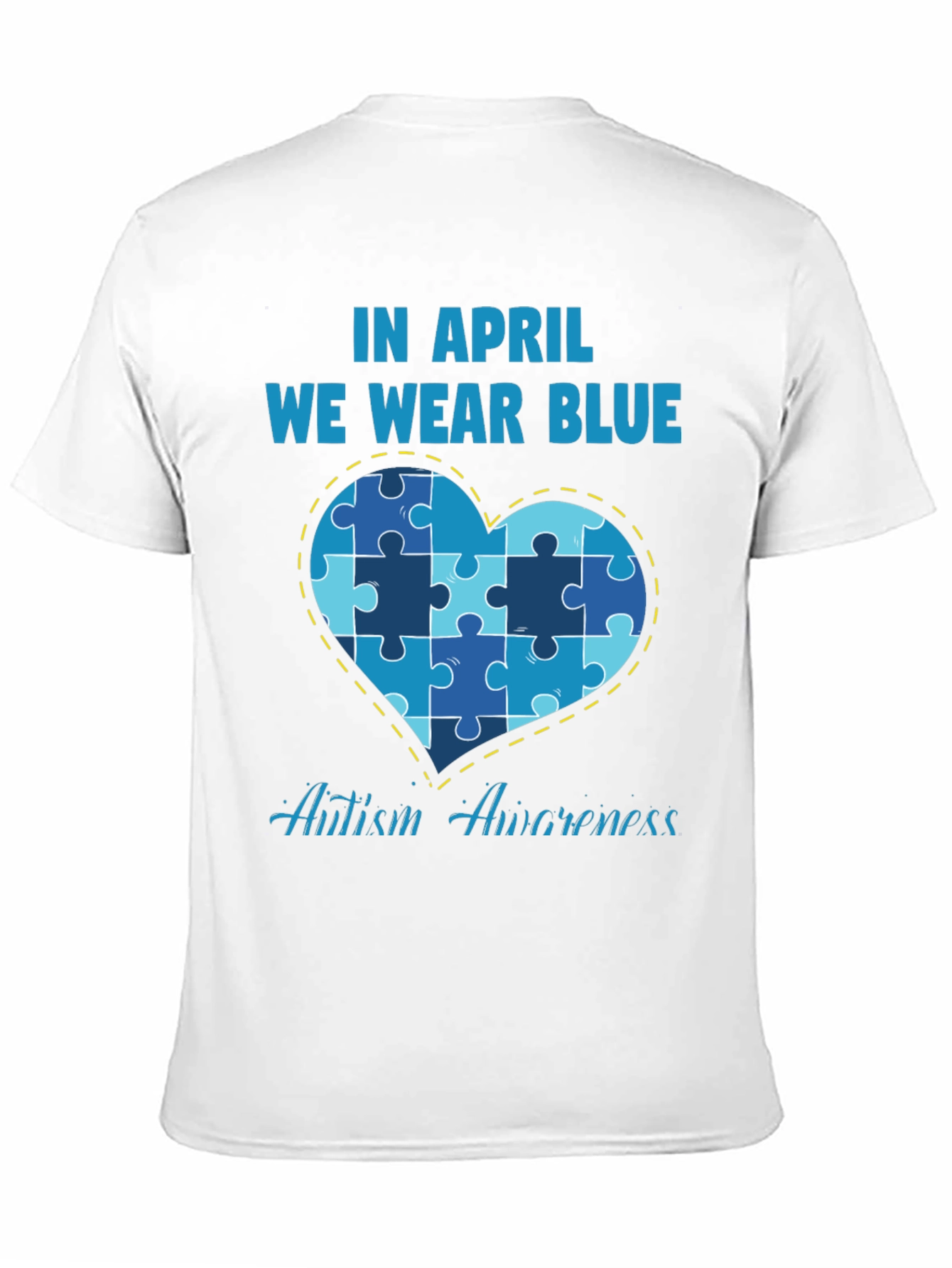 Autism Awareness T-Shirt - We Wear Blue in April