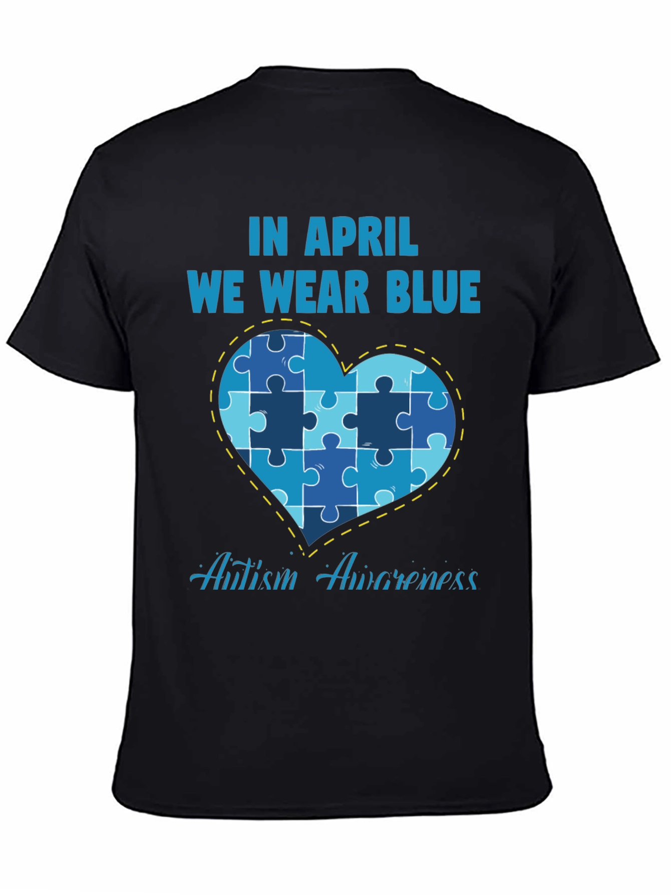 Autism Awareness T-Shirt - We Wear Blue in April
