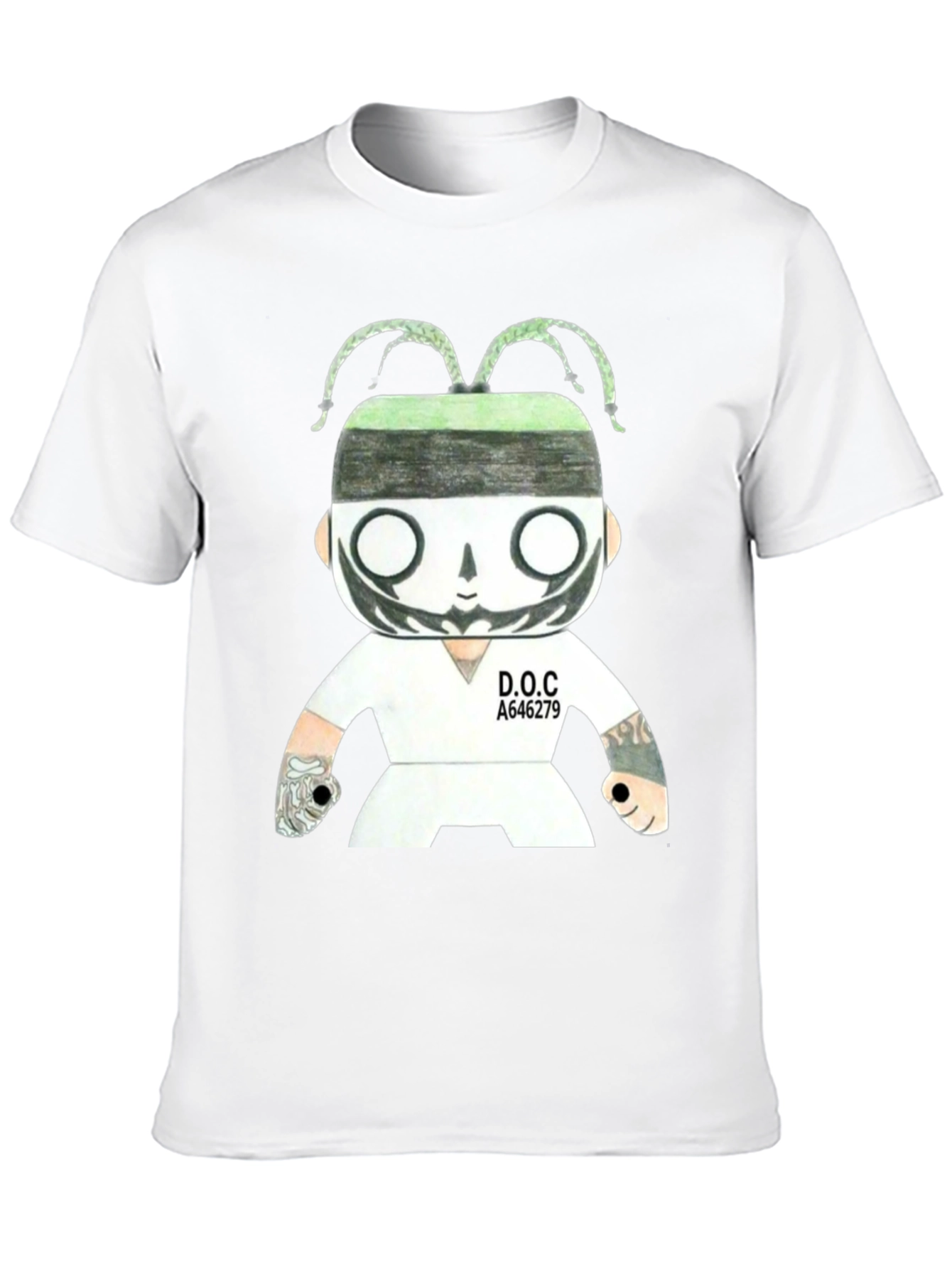 Unique Graphic Print Black T-Shirt